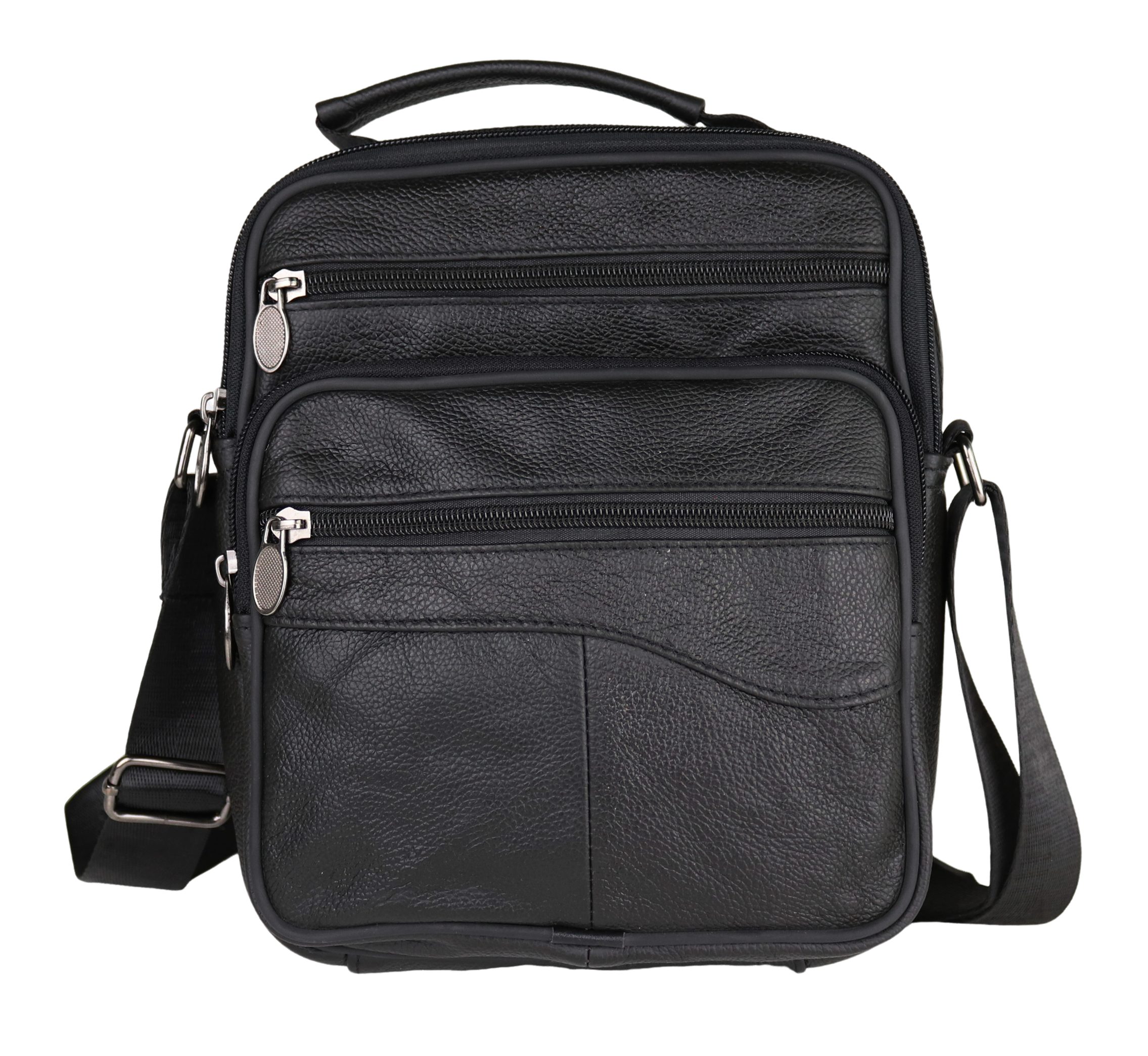 MIRROSI Schultertasche Herren Umhängetasche klein aus Echtleder (Messenger günstig online kaufen