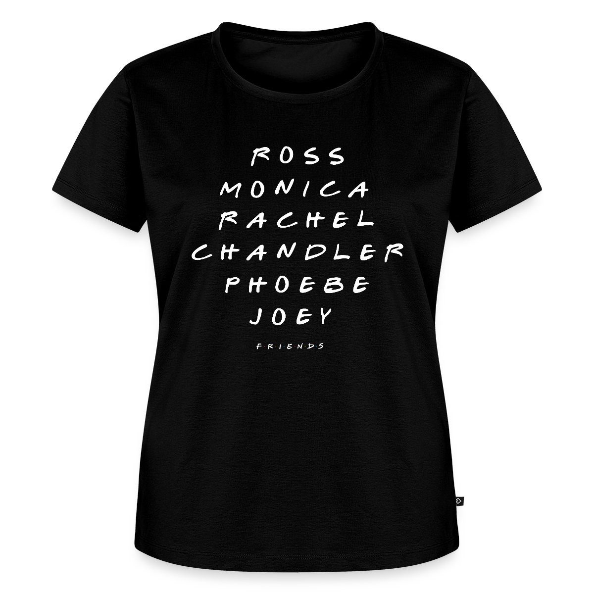 Spreadshirt T-Shirt Friends Ross Monica Rachel Chandler Phoebe Joey Frauen Premium T-Shirt (1-tlg)