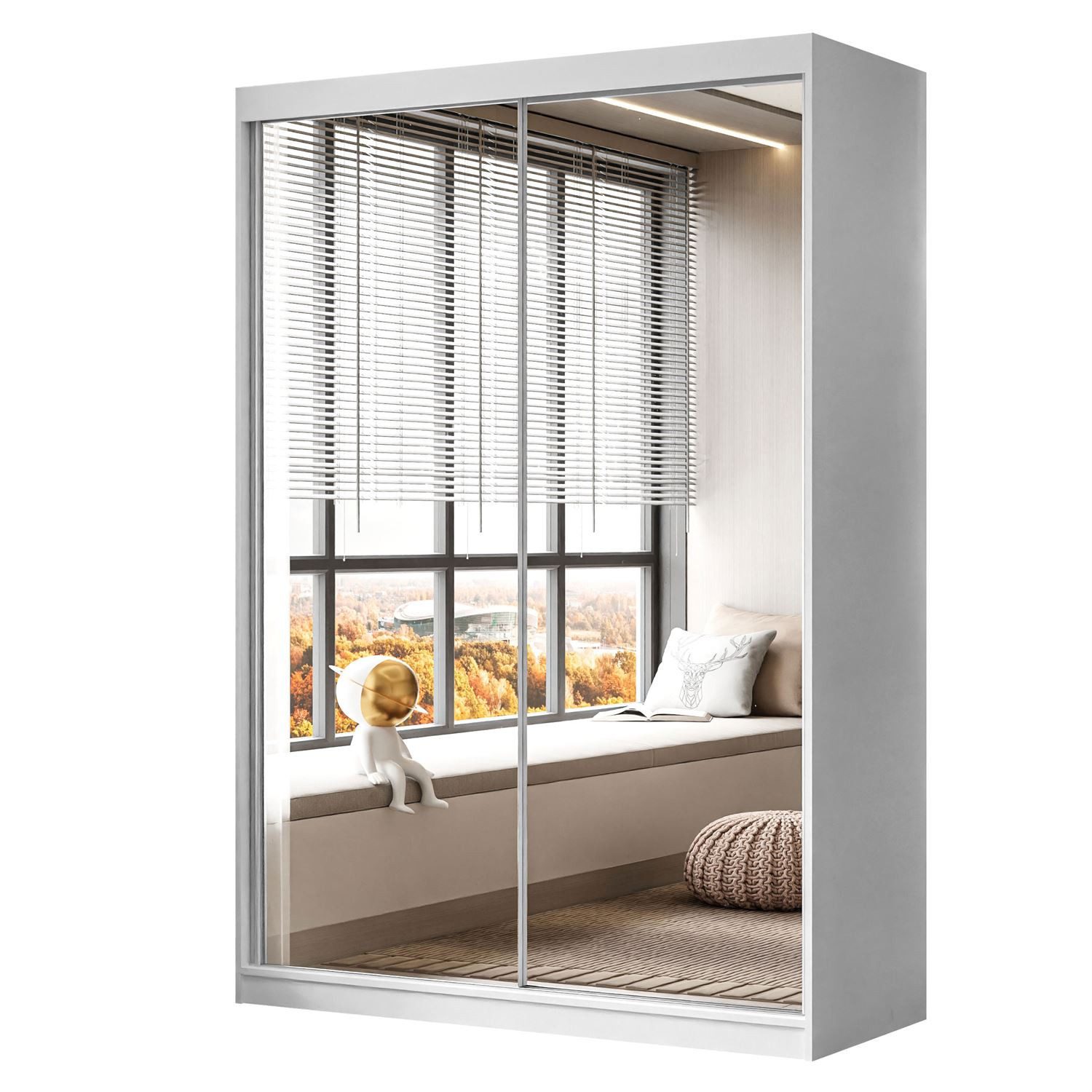 Lookway Kleiderschrank CAMARO III Praktischen Schwebetürenschrank mit Spieg günstig online kaufen