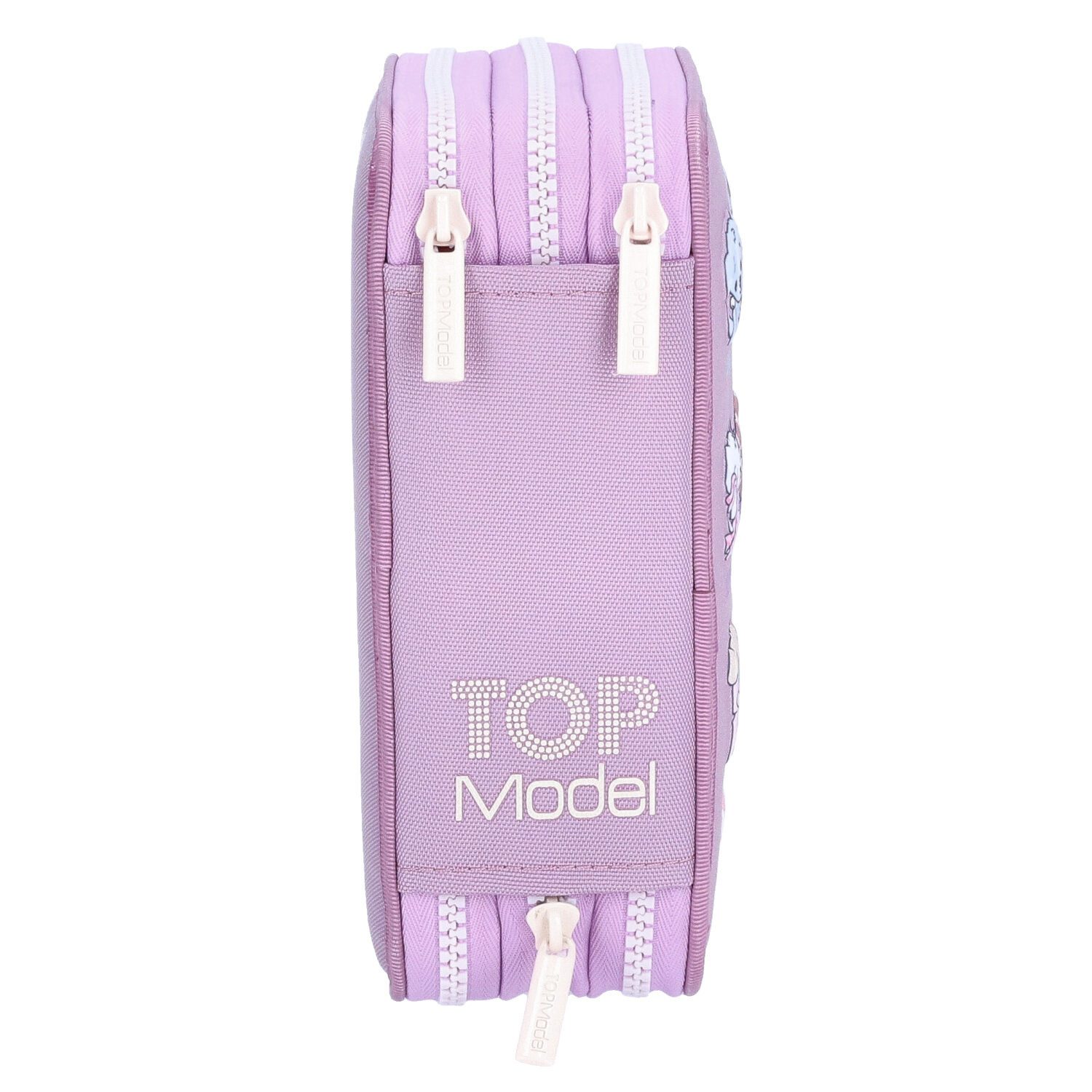 Depesche Geldbörse Depesche 3-Fach Federtasche Stimmungsbarometer TOPModel LED Hunde lila