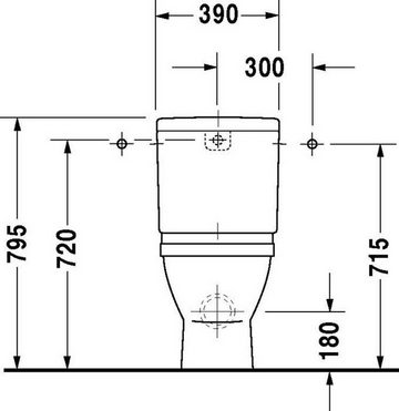 Duravit WC-Komplettset Duravit Stand-WC-Kombination STARCK 3 ti