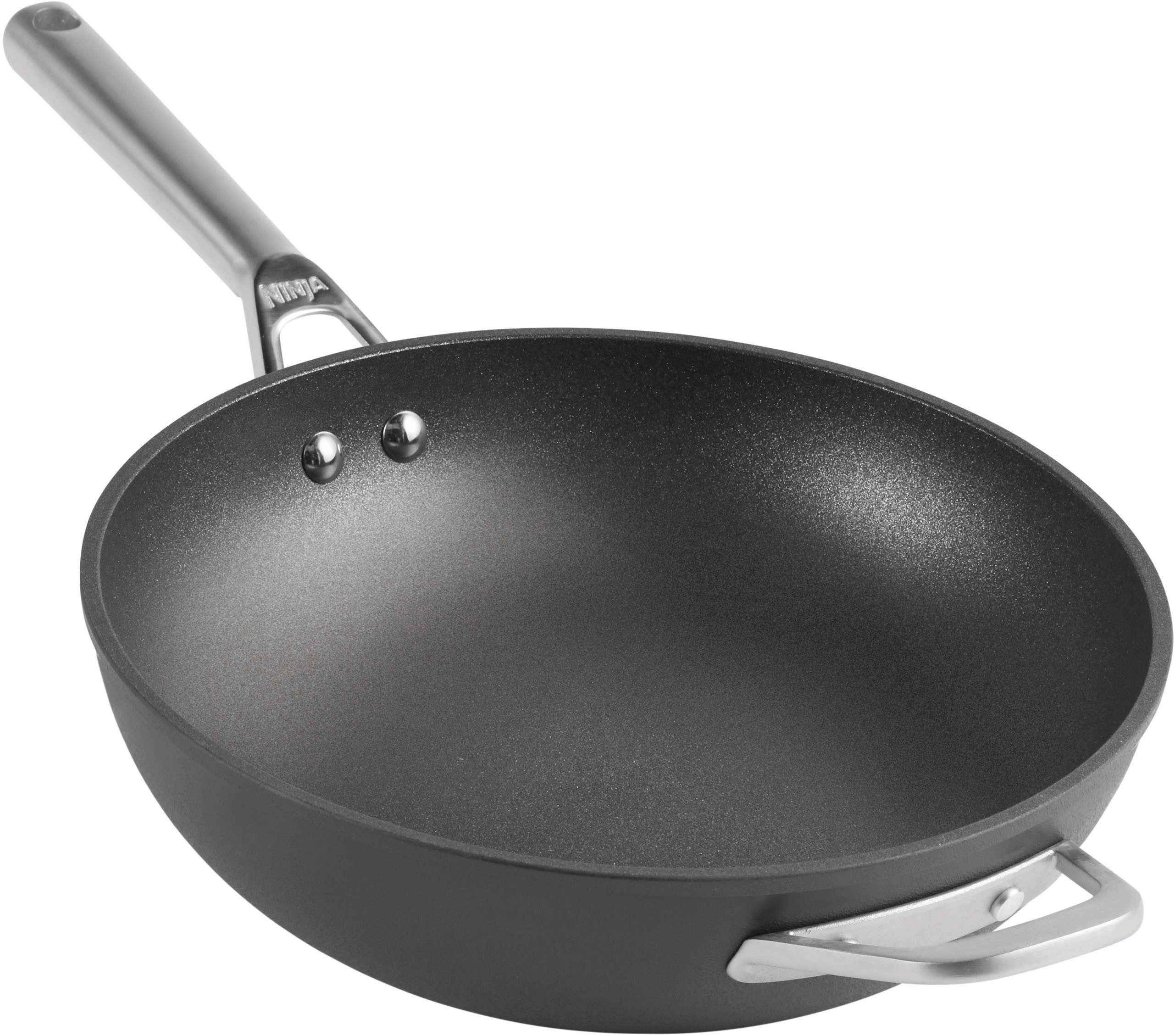 NINJA Wok Ninja ZEROSTICK Premium Wok 28 cm C30928DE, Aluminium (1-tlg), Premium Kollektion, ZEROSTICK Technologie, garen ohne Fett