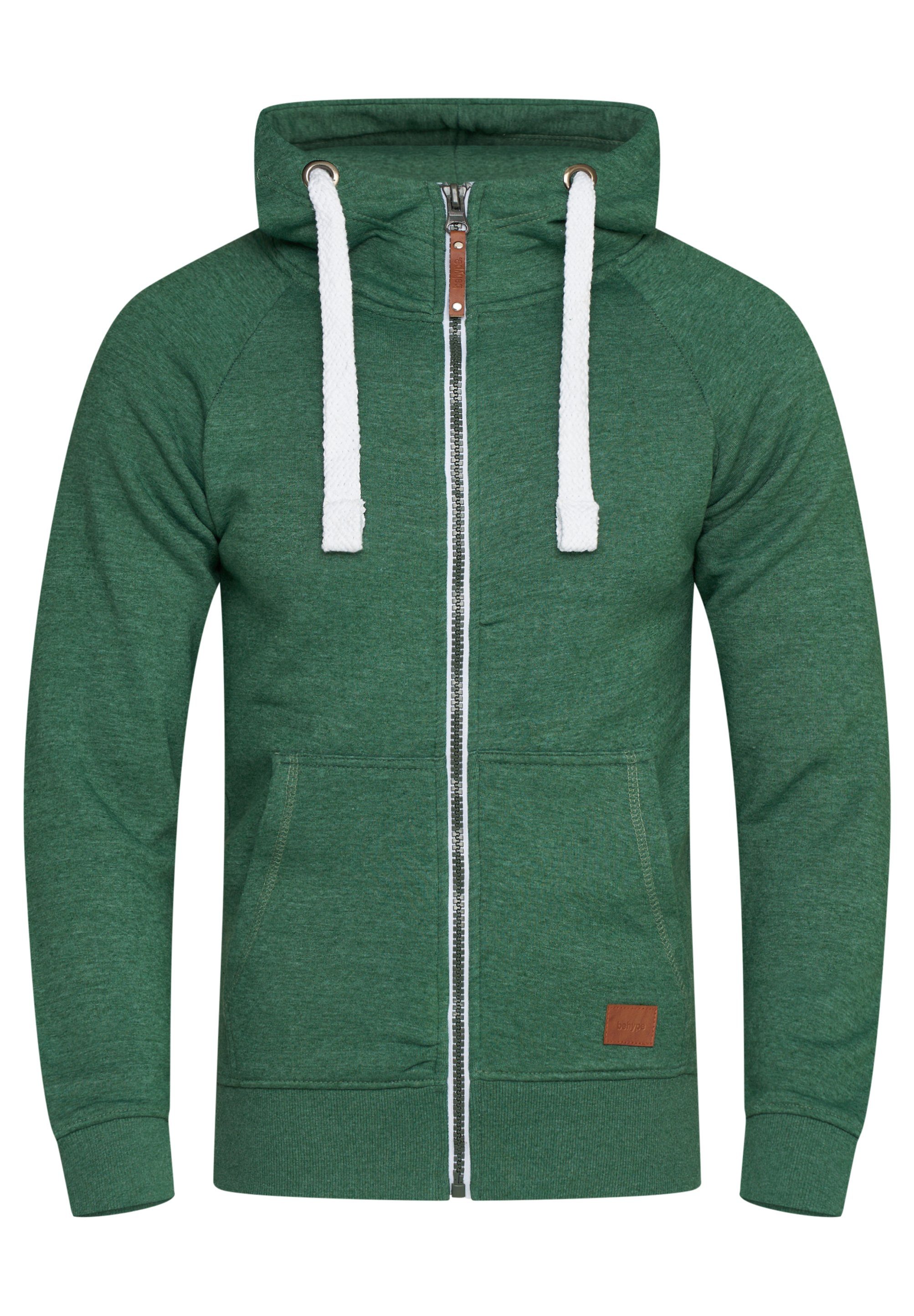 behype Kapuzensweatjacke BHOMNOI Basic Kapuzenpullover Hoodie günstig online kaufen