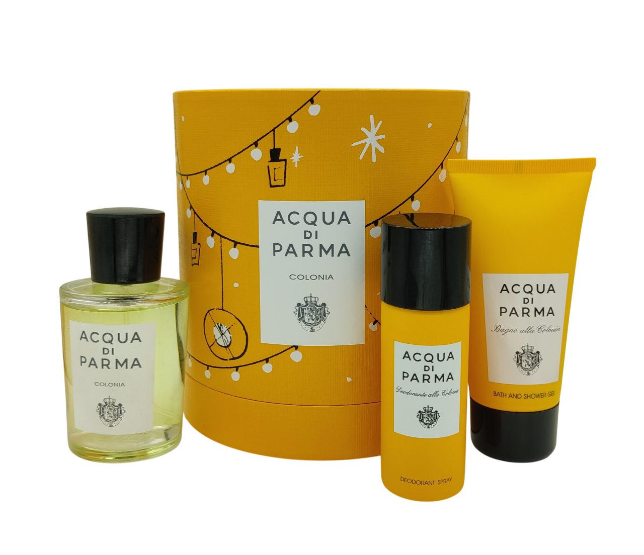 Acqua di Parma Duft-Set Colonia Geschenkset – Eau de Cologne, Deodorant & Shower Gel, 3-tlg., Frisch, zitrisch, elegant – mit mediterranen Noten