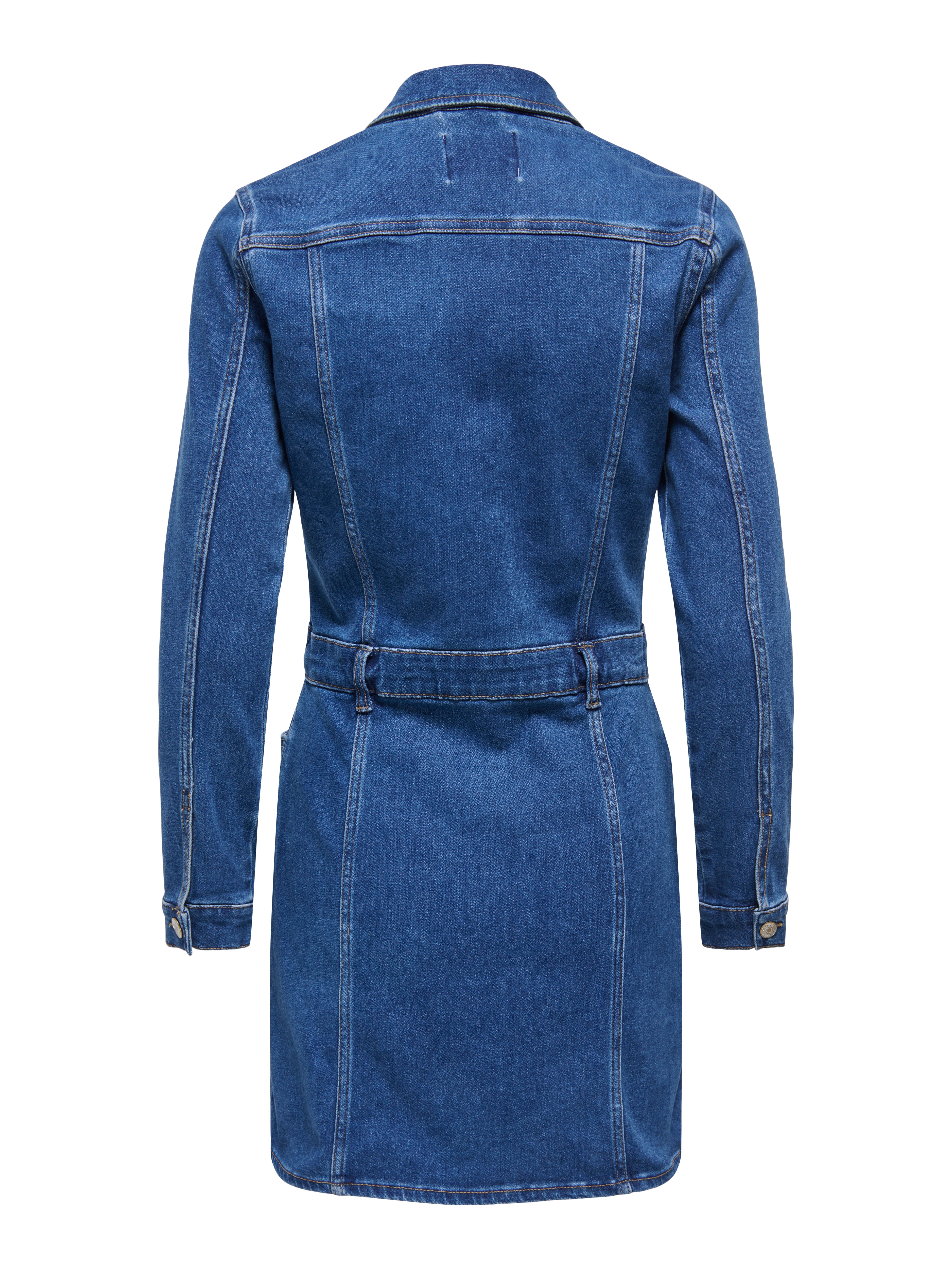ONLY Jeanskleid ONLELLEN L/S SHORT STRETCH DNM DRESS PIM slim fit günstig online kaufen