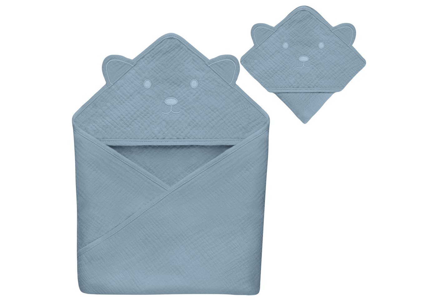 lionelo Kapuzenhandtuch MUSLIN HOODED TOWEL, Musselin 100% - Außergewöhnlich weich und sanft