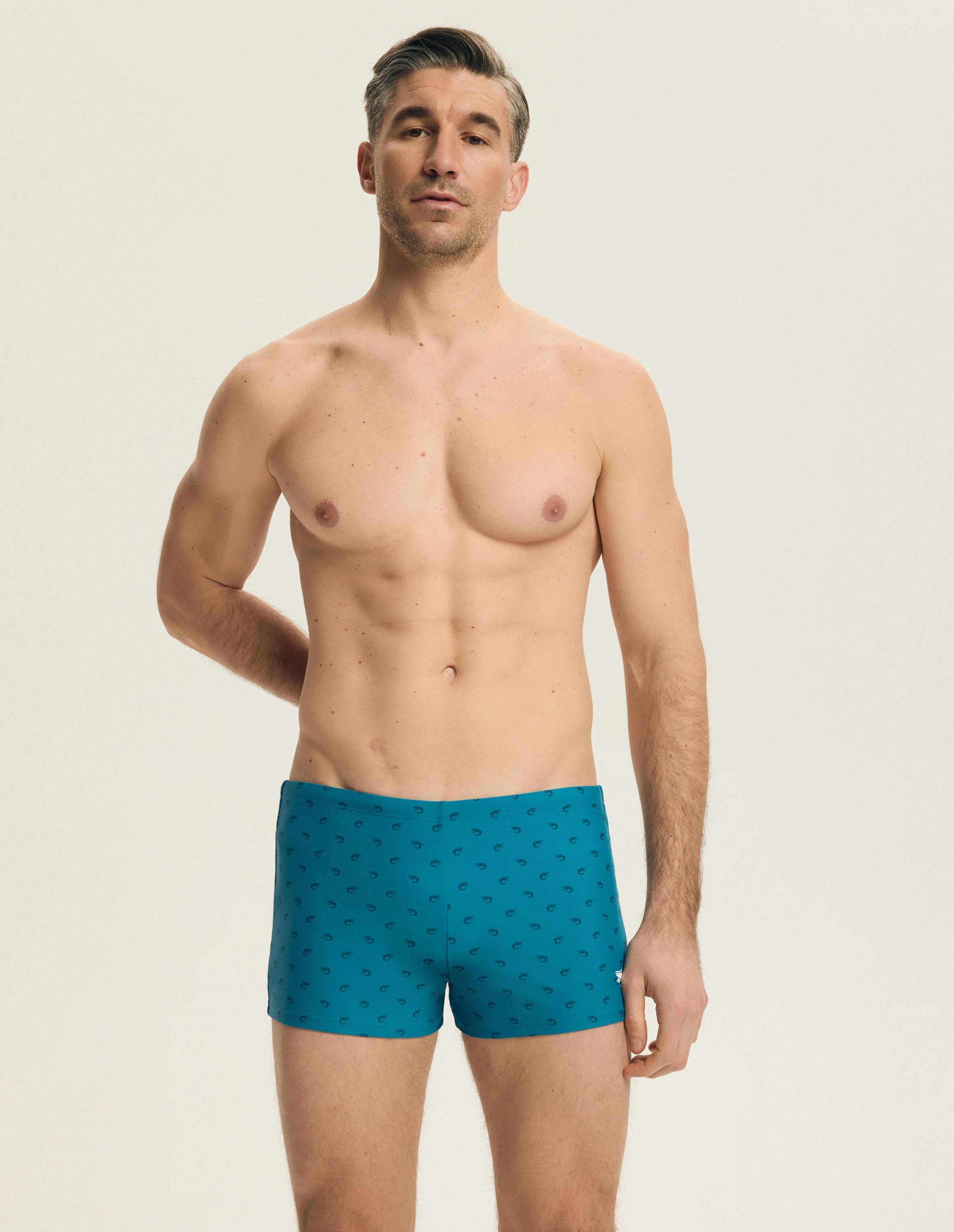 Henderson Boxer-Badehose Leichte Badeboxer aus elastischem Polyamid Mix mit Innenslip Token (1-St)