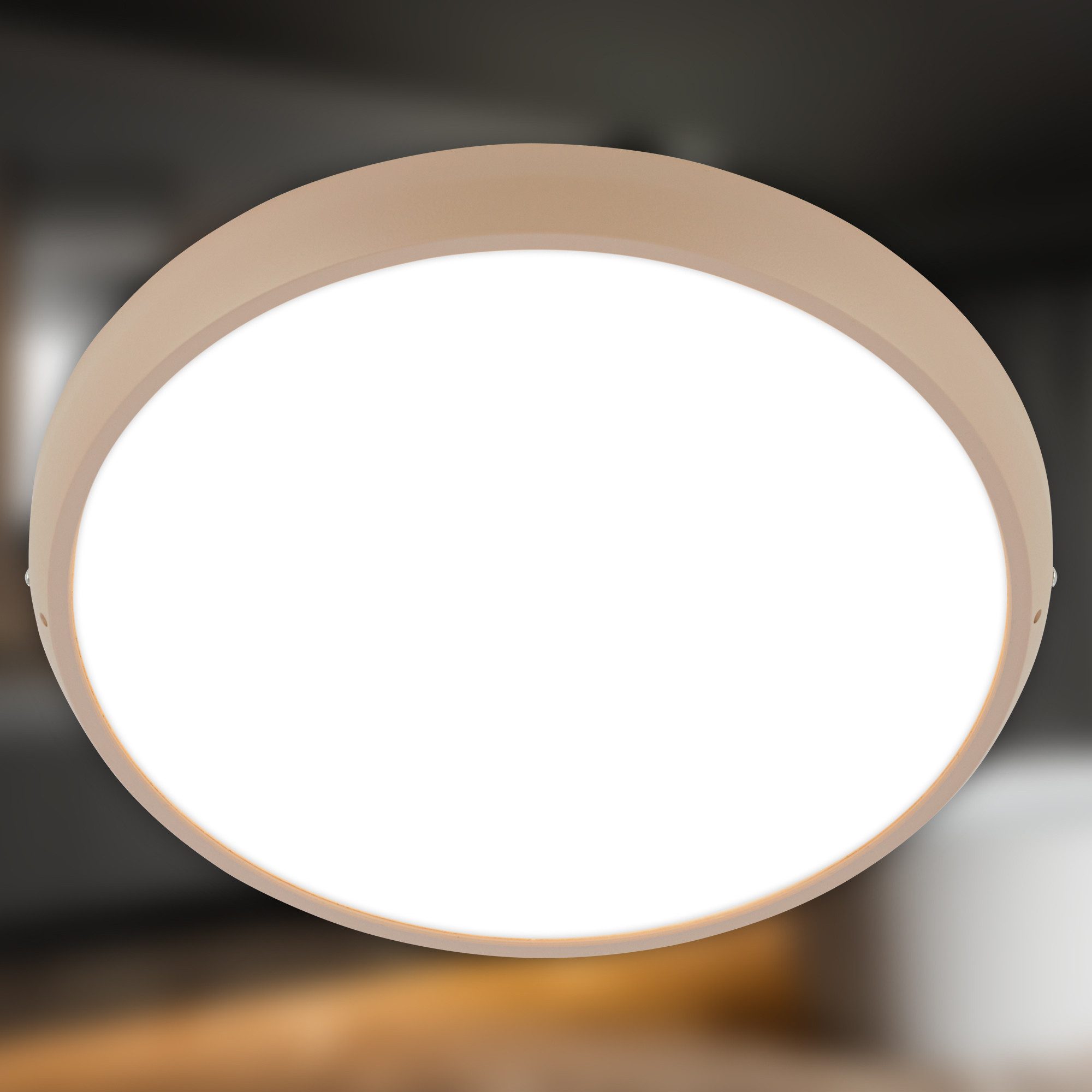 Briloner Leuchten LED Deckenleuchte Bad-Deckenlampe IP44 Badezimmer Gäste-WC Feuchtraum geeignet, LED fest integriert, Neutralweiß, 4000K, 27,5x4 cm, Badezimmer, Küche, Wohnzimmer, Schlafzimmer, Flur