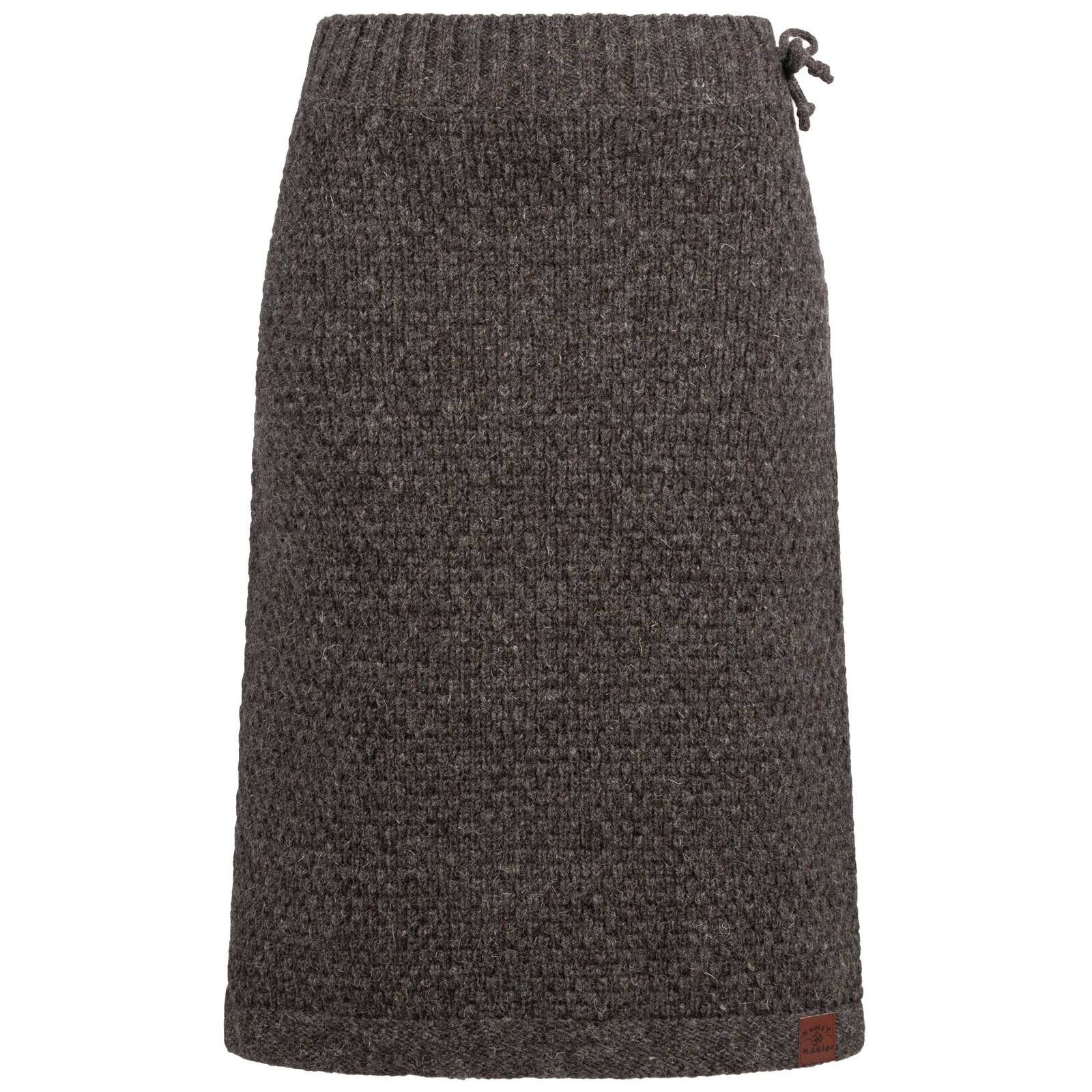 KUNST UND MAGIE Strickrock Langer Rock Klassischer Boho Strickrock Winter W günstig online kaufen