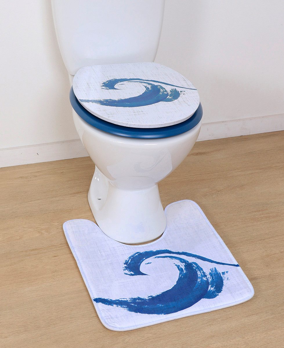 LikeKa WC-Sitz Toilettensitz mit MDF-Holzkern Toilettendeckel günstig online kaufen
