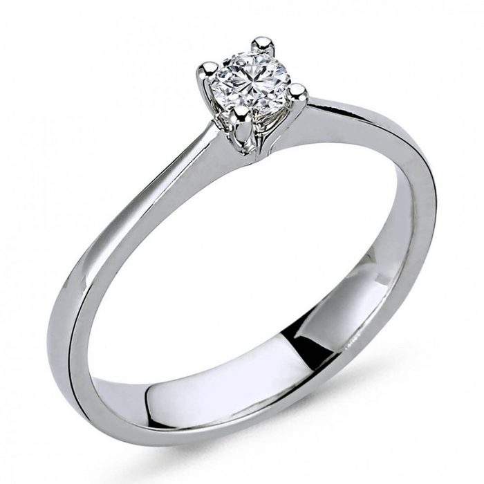 EinStein Diamant Diamantring 0 16 Carat Diamant Solitär Ring Meisterwerk 14 Karat Weißgold