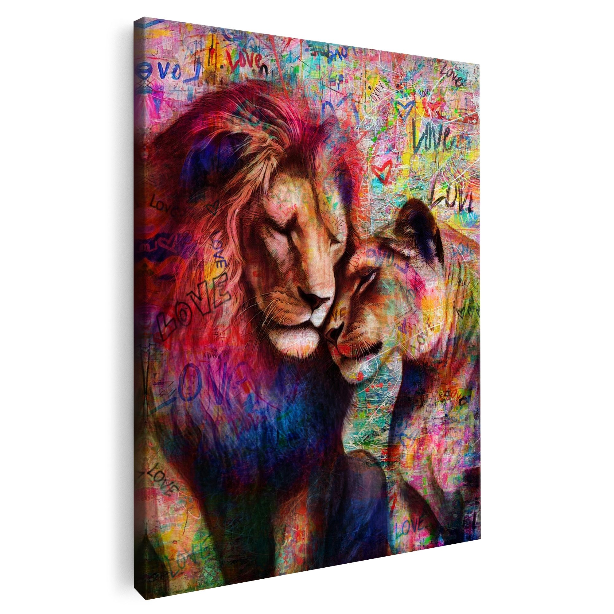 Artmazing Leinwandbild Roar of Love, Roar of Love, gesp. auf FSC Echtholz-Keilrahmen, in versch. Größen