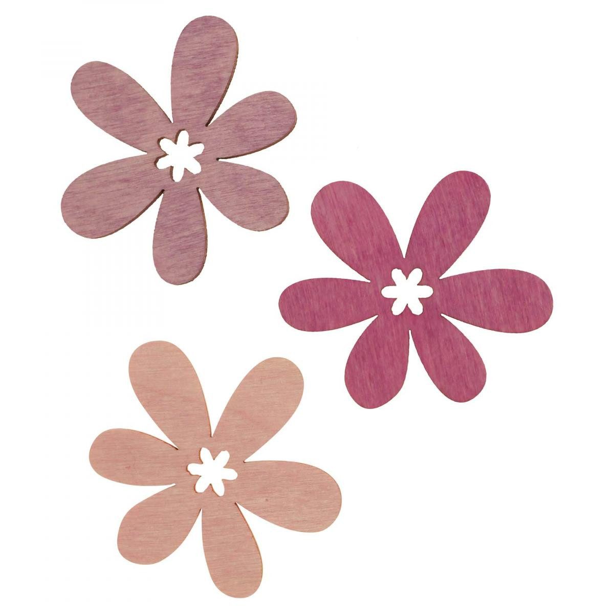 Florists Products Streudeko Holzblumen Streudeko für Bastelideen und Tischdekoration, 144 Stück