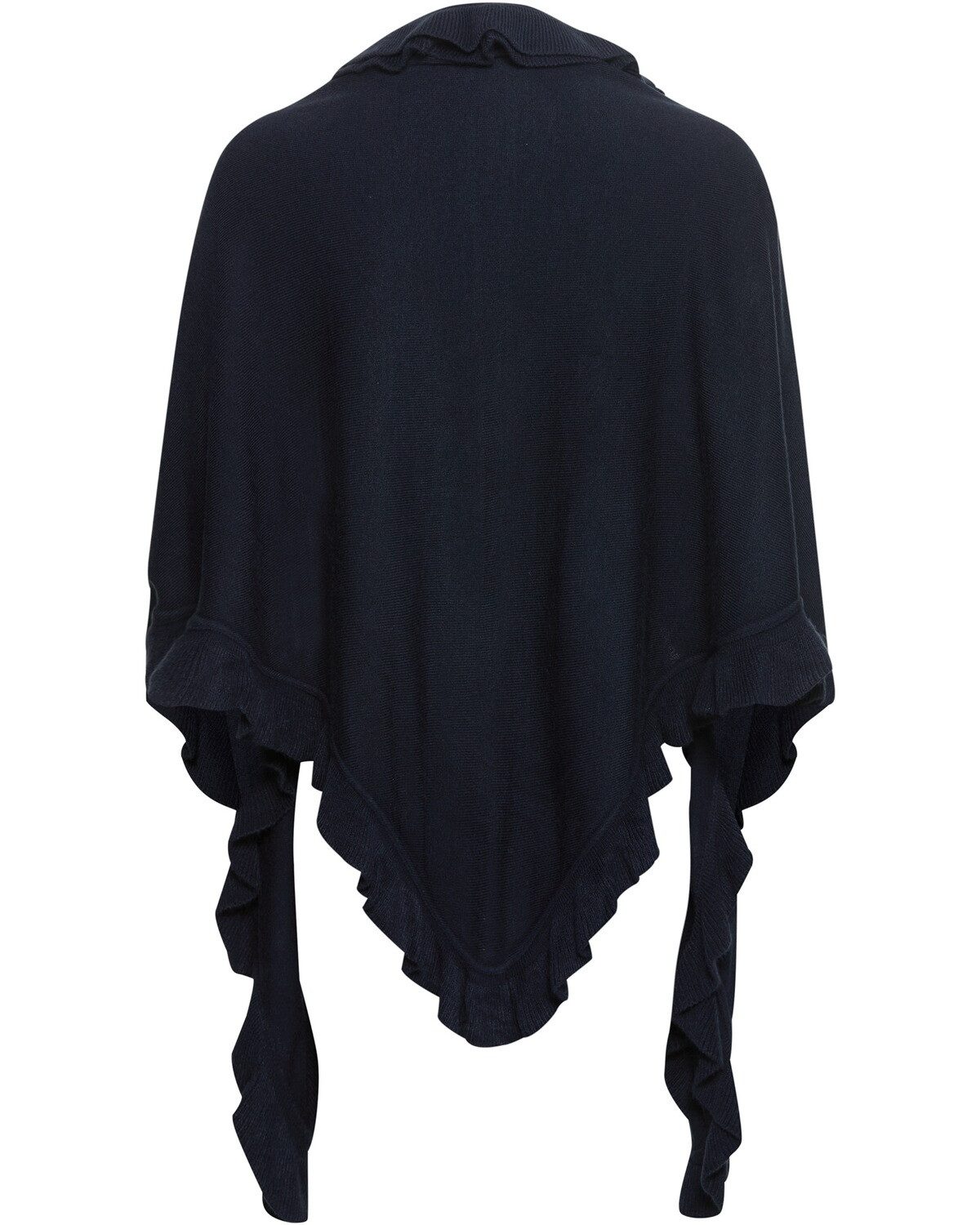 Luise Steiner Strickponcho Rüschen-Poncho günstig online kaufen