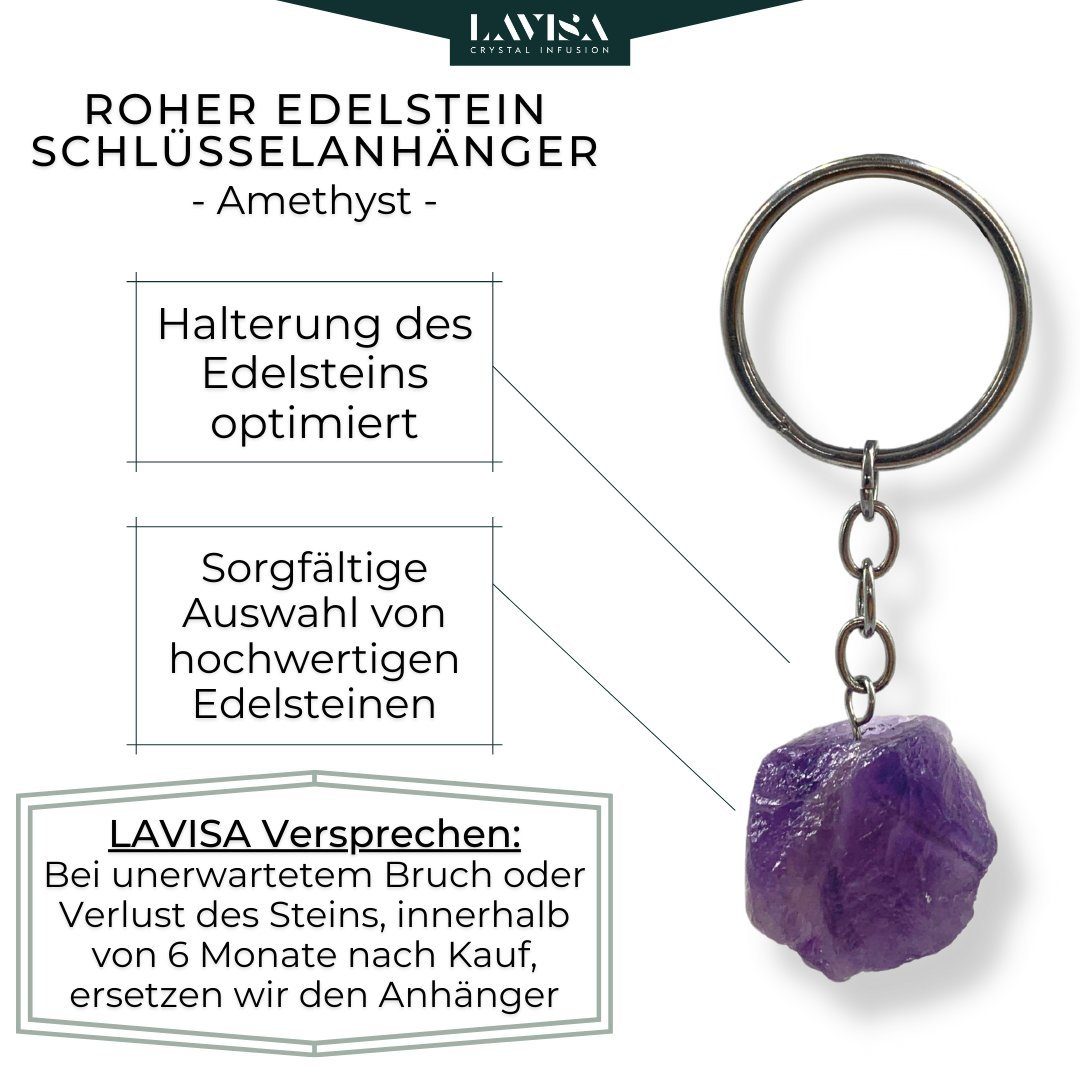 LAVISA Anhänger Schlüssel Edelstein Schlüsselanhänger - Glücksbringer - Nat günstig online kaufen