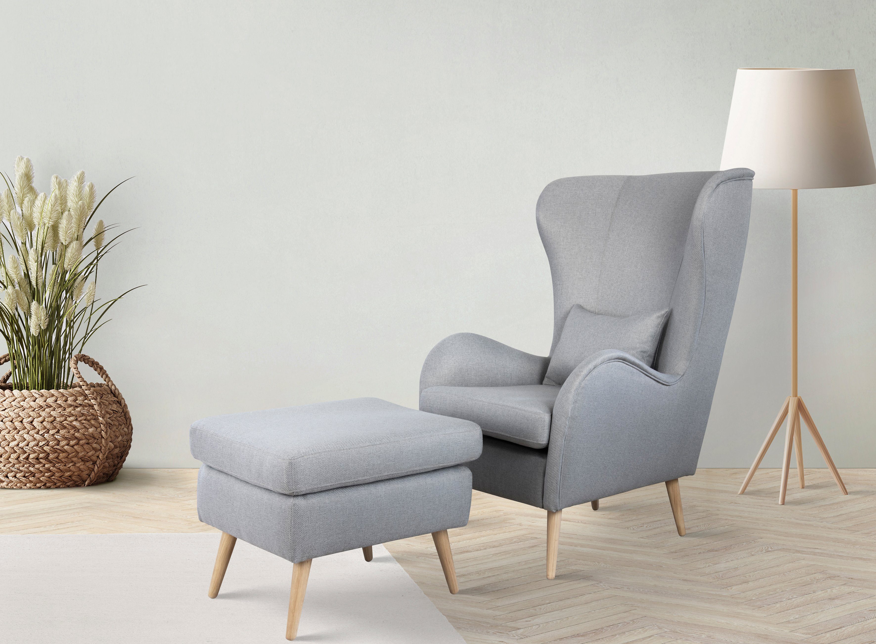 Home affaire Polstergarnitur Charles, groß und gemütlich im moderner Optik