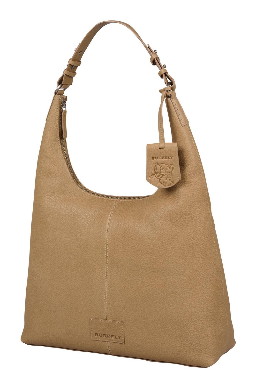 Burkely Schultertasche Hobo Bag, aus echtem Leder