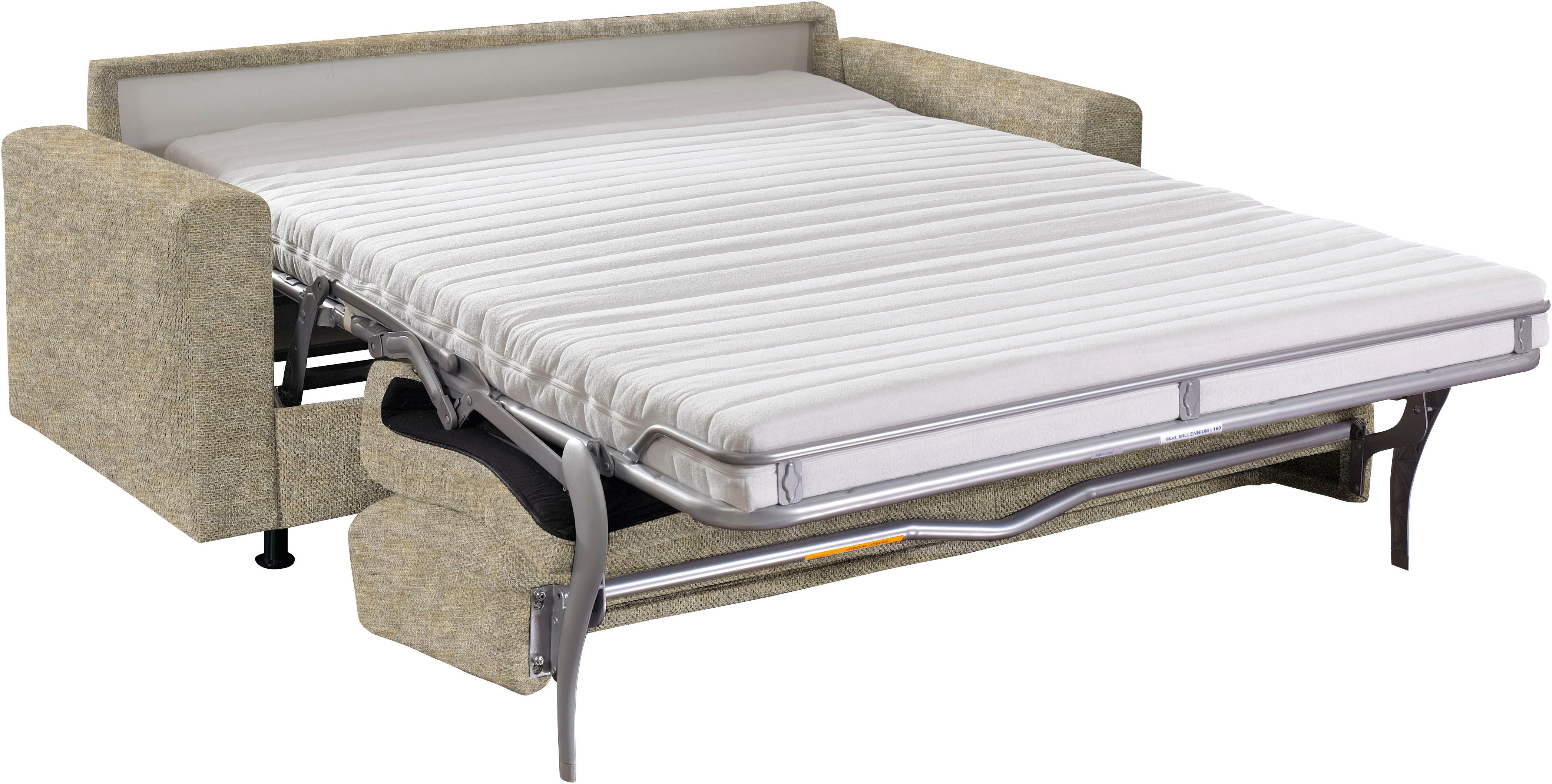 Bali Schlafsofa Messina, Dauerschläfer in 140 und 160er Breite. 3 Matratzen zur Auswahl