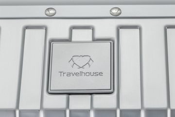 Travelhouse Hartschalen-Trolley Tokyo, 4 Rollen, Aluminium Hartschale TSA Zahlenschloss Aluminium-Rahmen