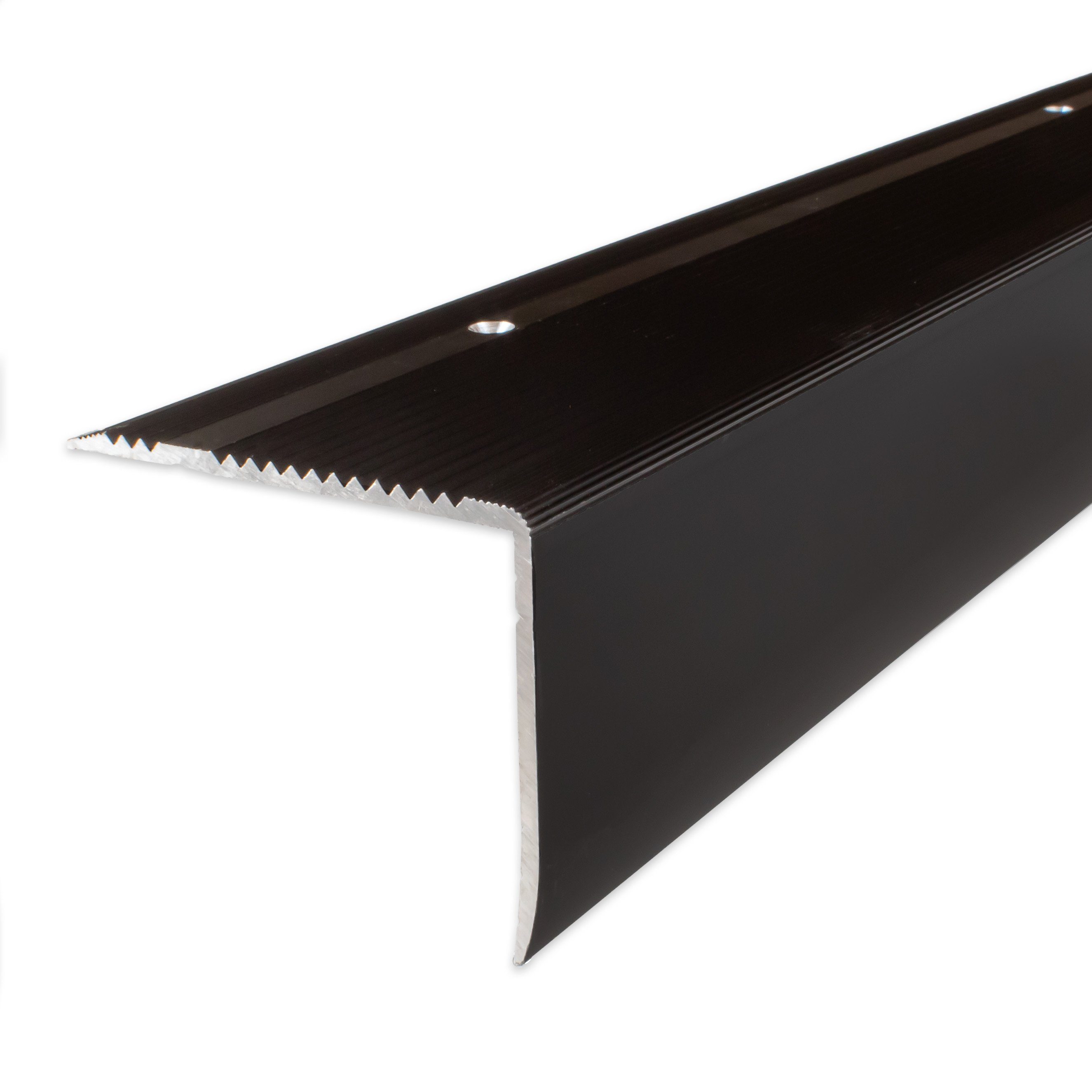 PROVISTON Treppenkantenprofil Aluminium, 69 x 55 x 1000 mm, Bronze Dunkel, Treppenkante Winkel (1-St)