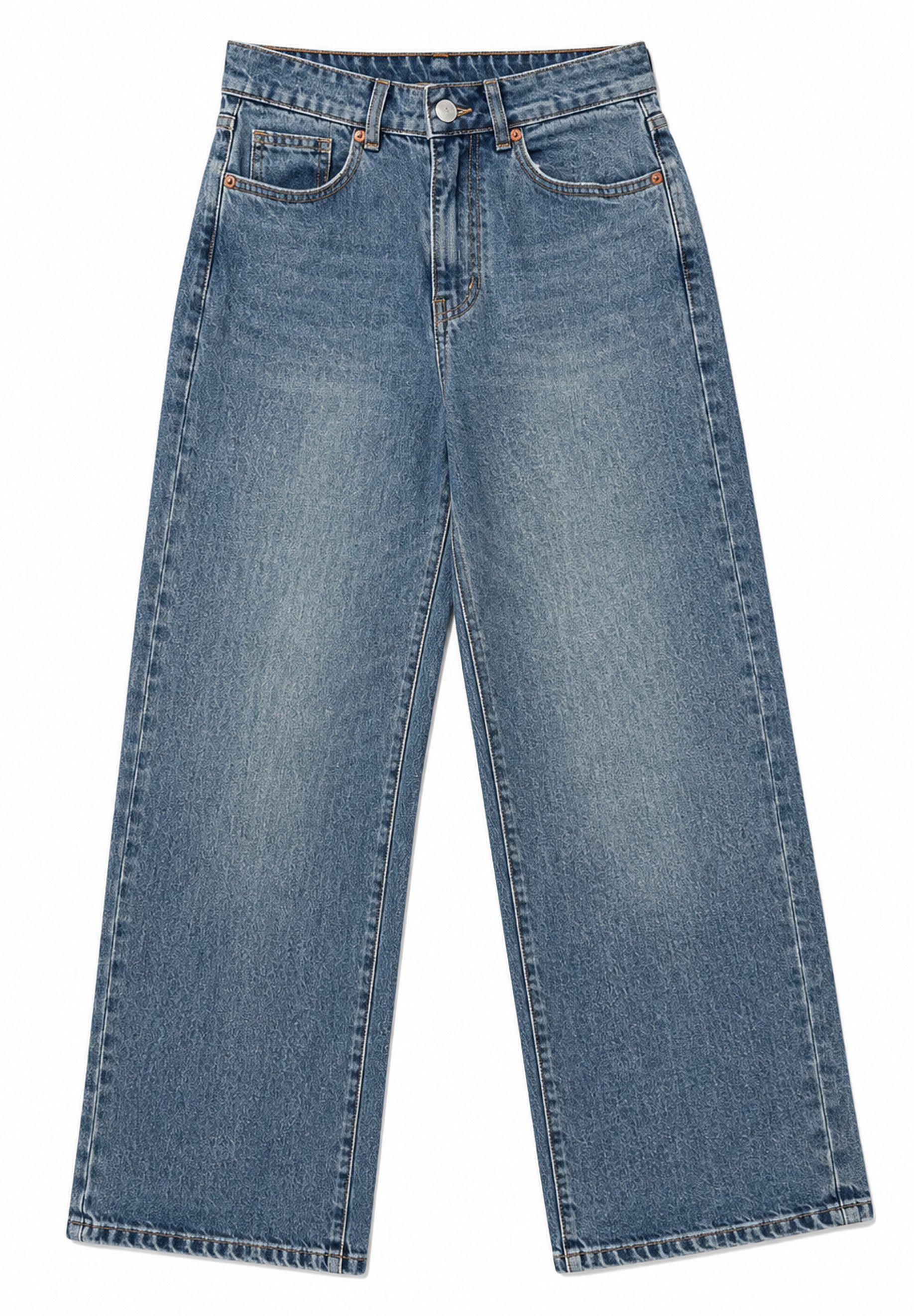 Elara 5-Pocket-Jeans Destroyed Wide Leg