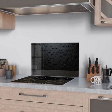 DEQORI Küchenrückwand 'Abstrakte 3D-Struktur', Glas Spritzschutz Badrückwand Herdblende