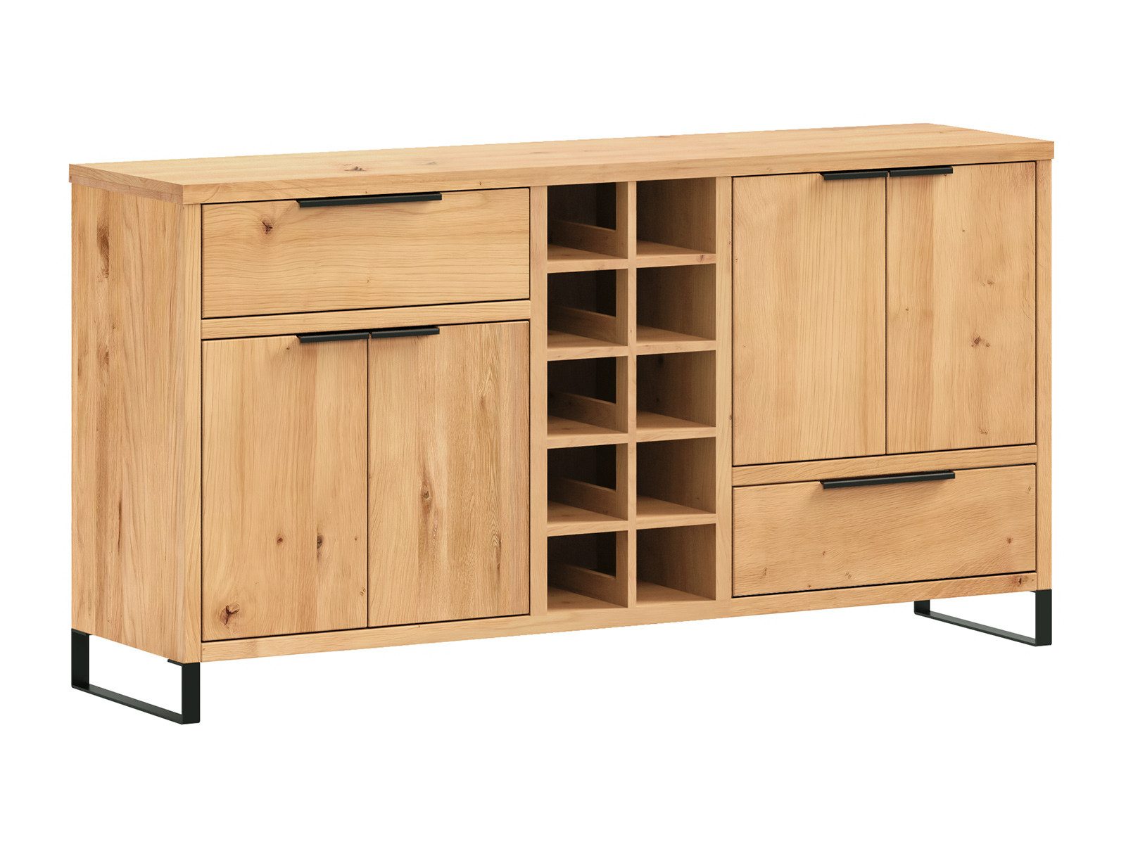 massivum Sideboard Sydney 160cm Wildeiche Kommode Wohnzimmer Schrank Мебель (13 St)
