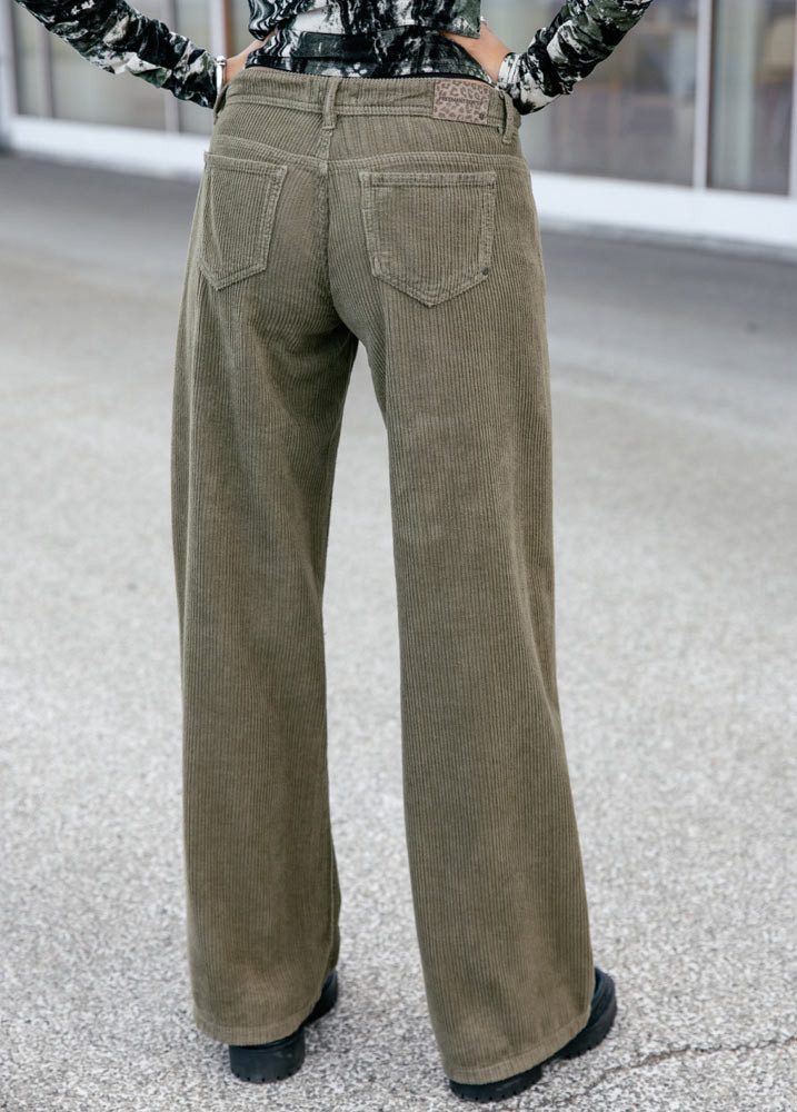 Freeman T. Porter Schlaghose Agatha Veluto Cordhose Forest Night – Bild 4 von 5