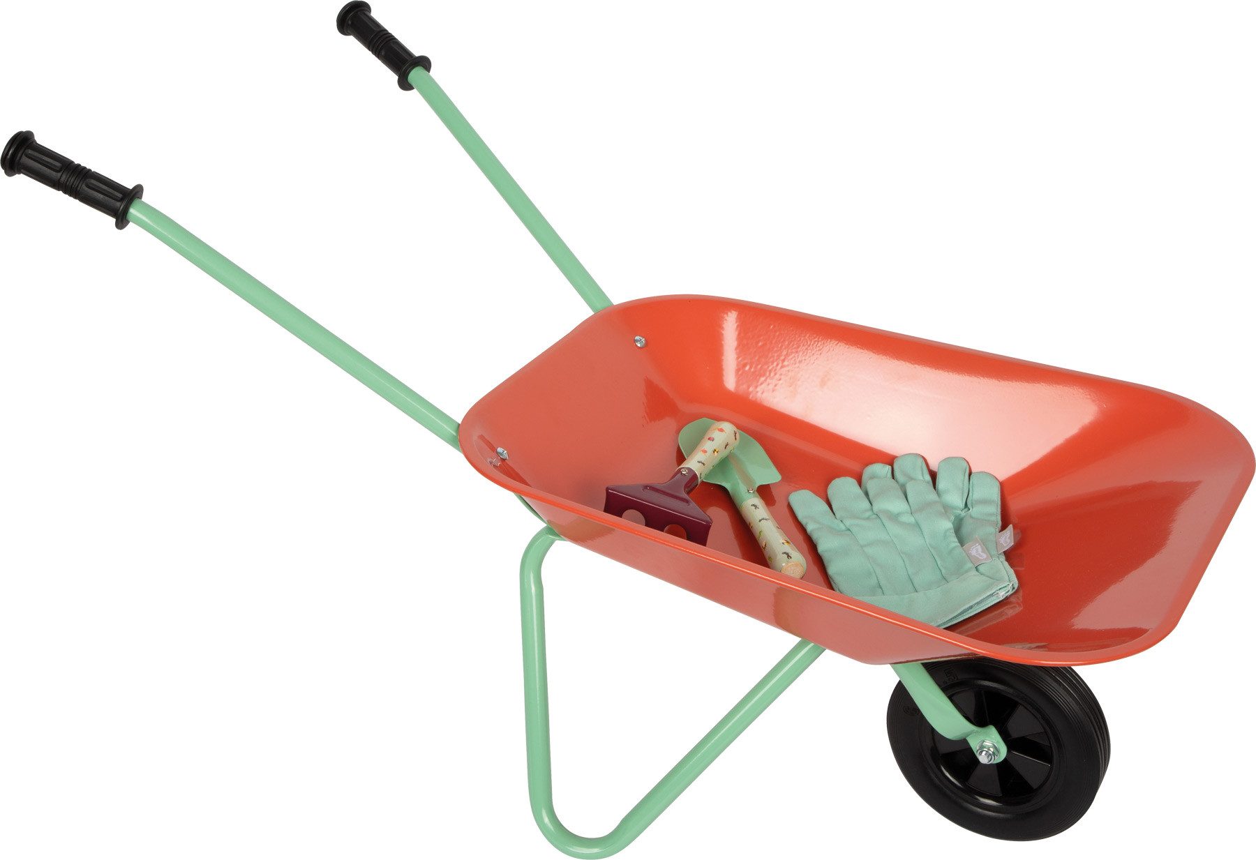 Small Foot Schubkarre Gartenset mit Schubkarre, (Set, 7-tlg), für Kinder; mit Gartenwerkzeug