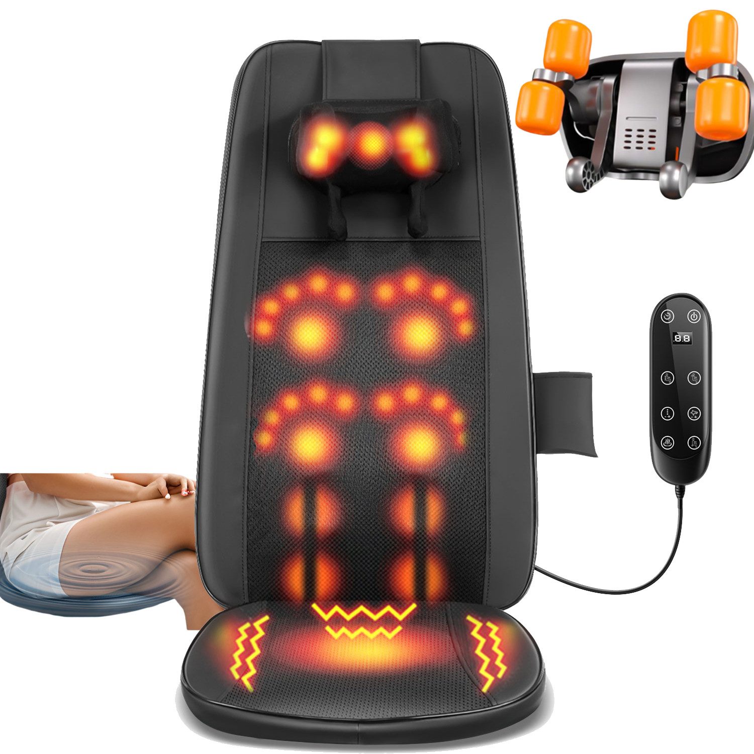 oyajia Massagesessel Massagesitzauflage mit Wärme mit günstig online kaufen
