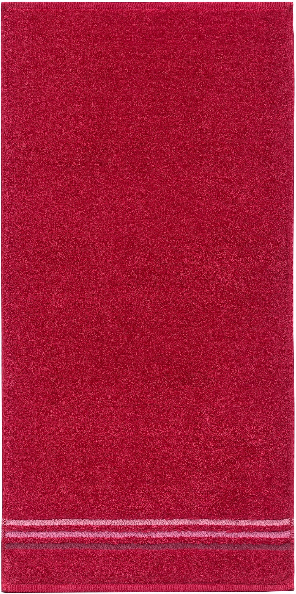 Schiesser Duschtücher Skyline Color aus 100 % Baumwolle mit eleganter Streifenbordüre, Frottier (Set, 2-St), OEKO-TEX® MADE IN GREEN – Bild 3 von 5