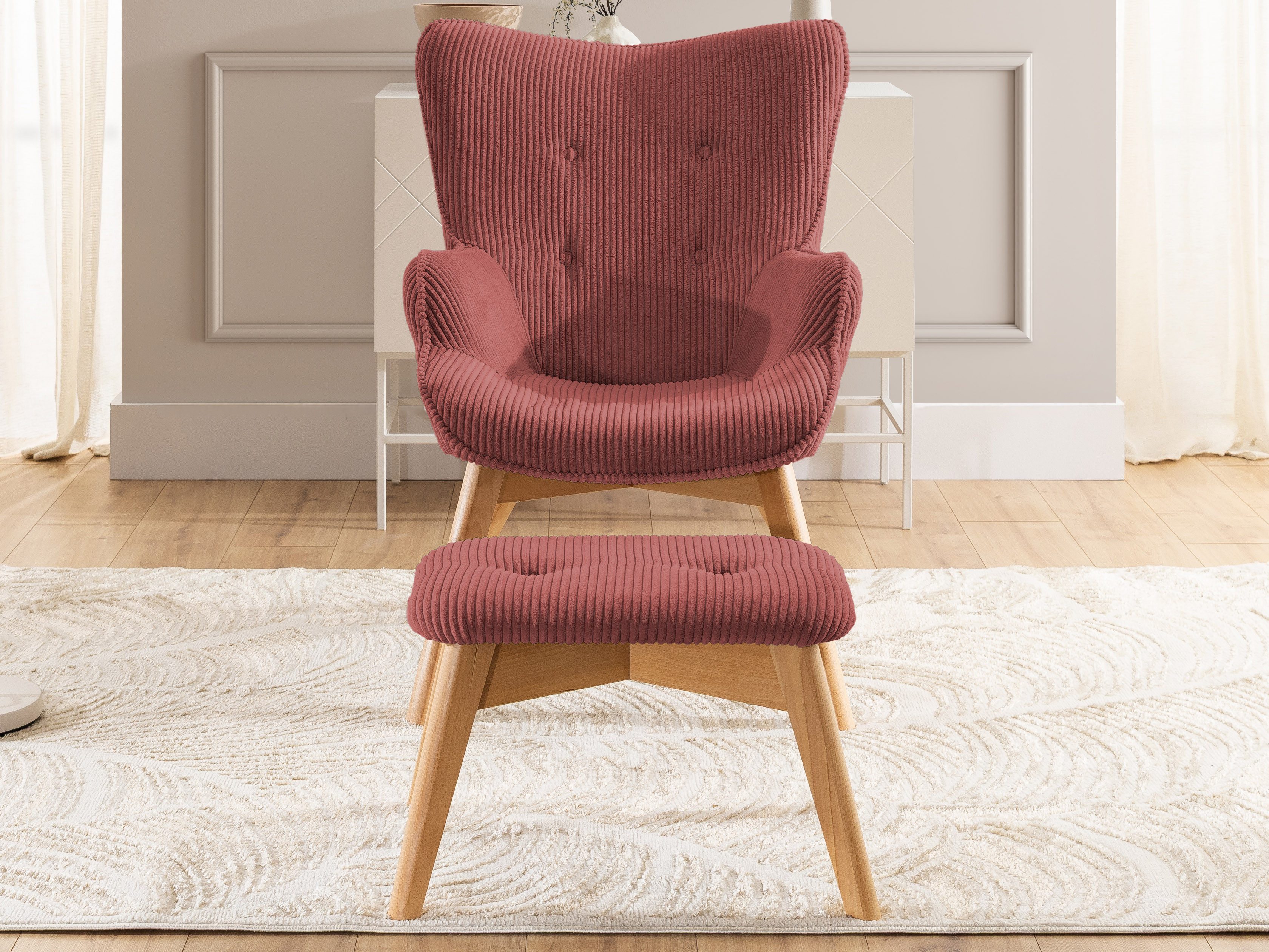 S-Style Möbel Loungesessel mit Fußhocker Lenari günstig online kaufen