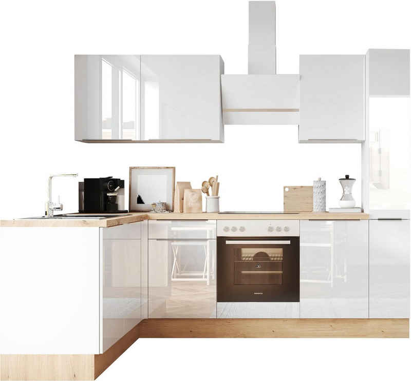 RESPEKTA Winkelküche Safado aus der Serie Marleen, Breite 250 cm, mit Soft-Close, in exklusiver Konfiguration für OTTO