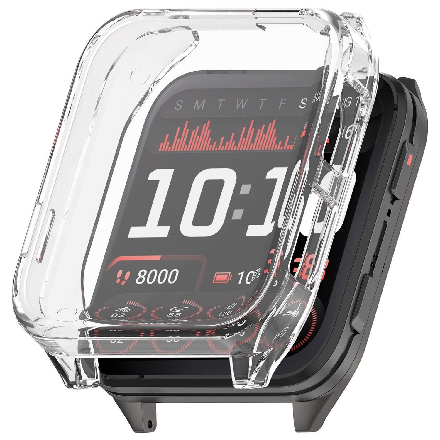 Wigento Smartwatch-Hülle Für Garmin Venu X1 TPU Full Cover Electroplated Hülle Transparent, Full Cover, Displayschutz, stoßfest