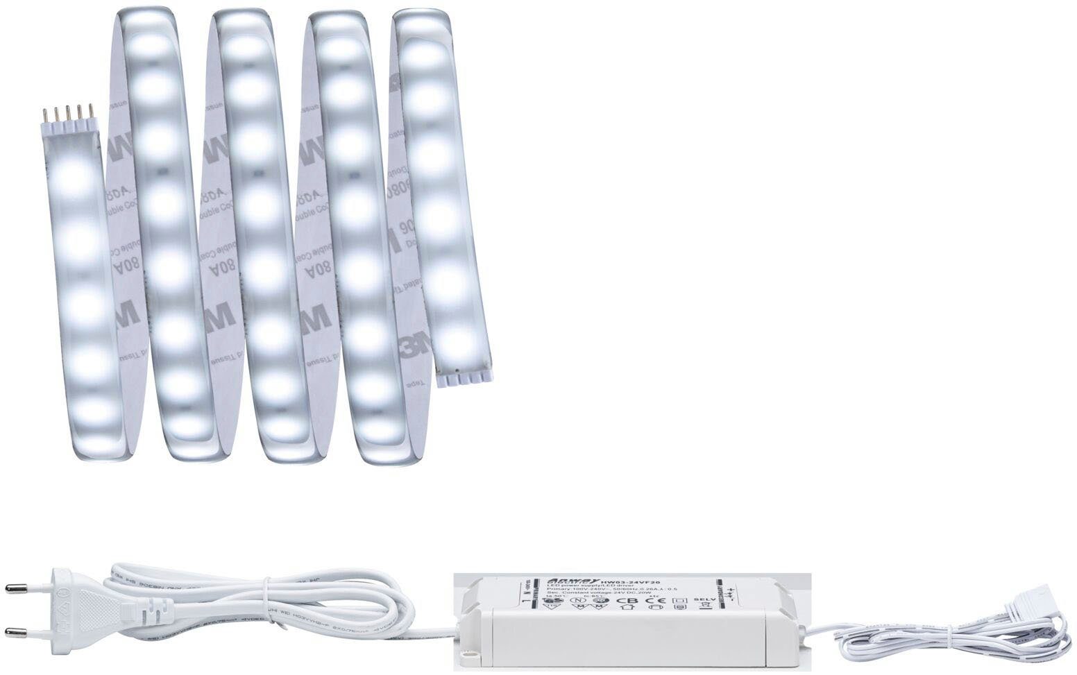 Paulmann LED-Streifen MaxLED 500 Basisset 1,5m Tageslichtweiß IP44 8,5W 825lm beschichtet, 1-flammig