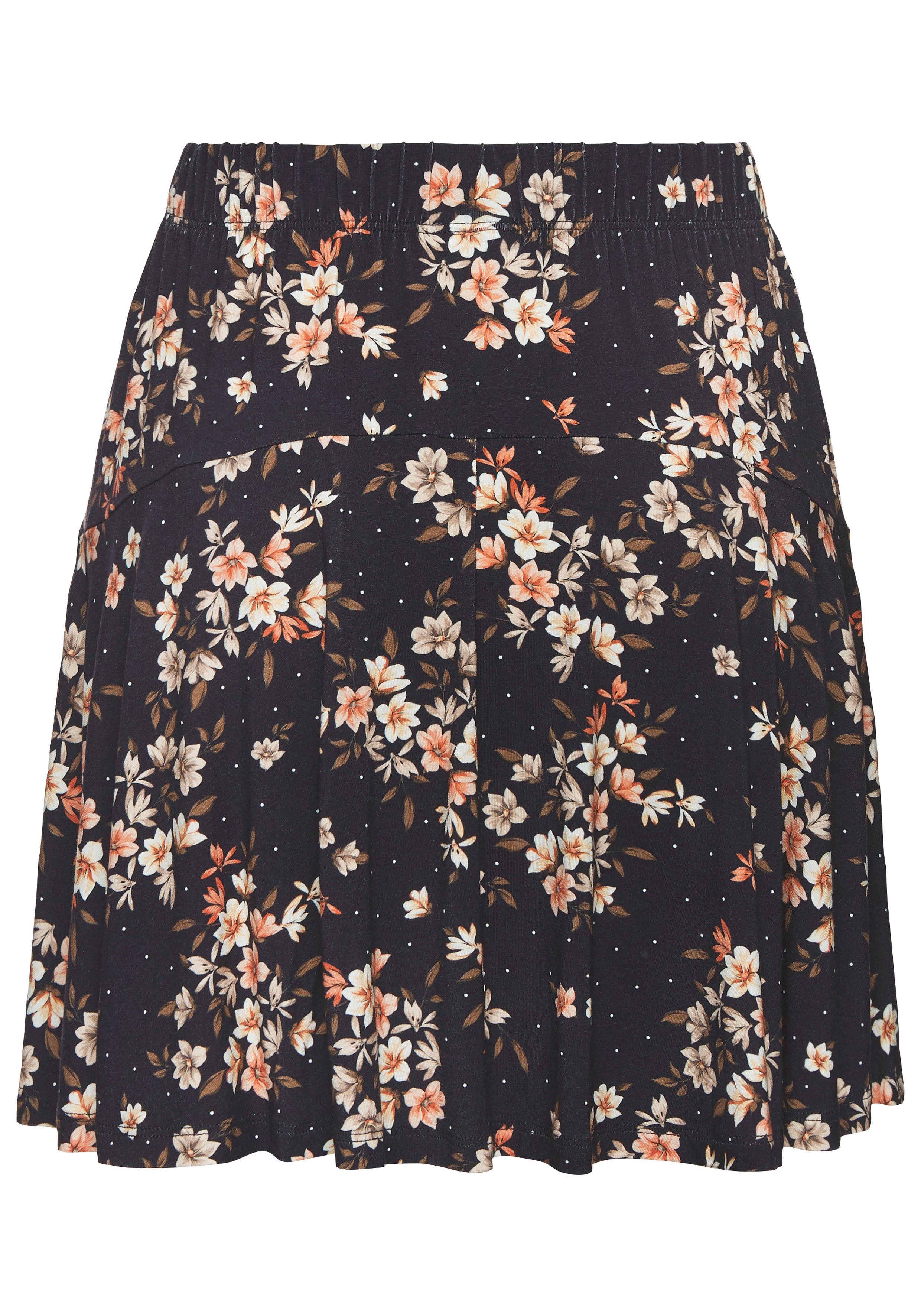 LASCANA Hosenrock mit Alloverdruck, Skort, Rock inklusive Hose, bequemer Bund