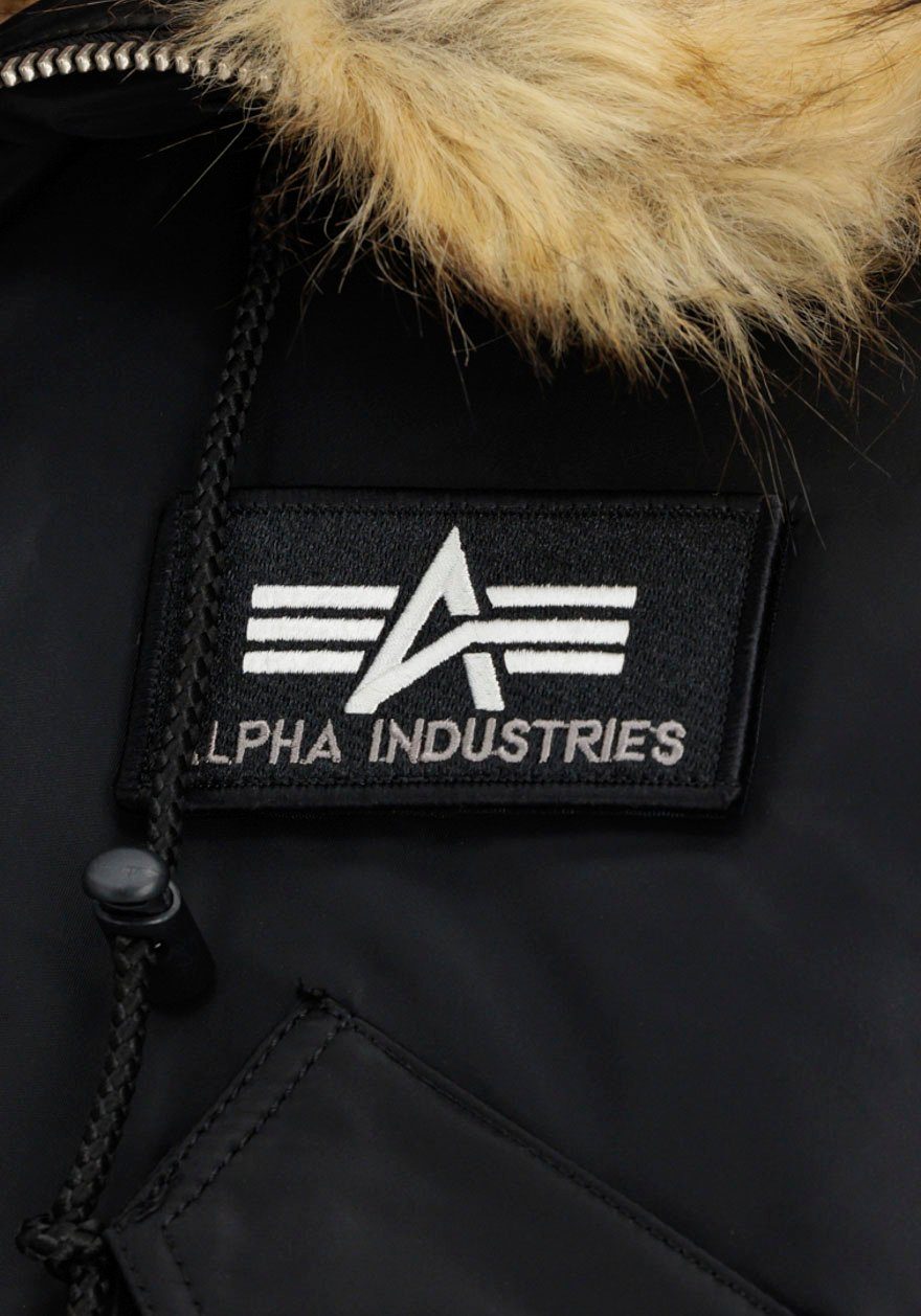 Custom Hooded Alpha black/reflective 45P Bomberjacke Industries