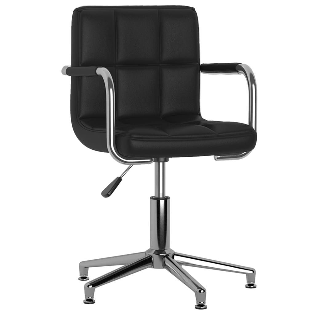 vidaXL Bürostuhl Bürostuhl Drehbar Schwarz Kunstleder günstig online kaufen