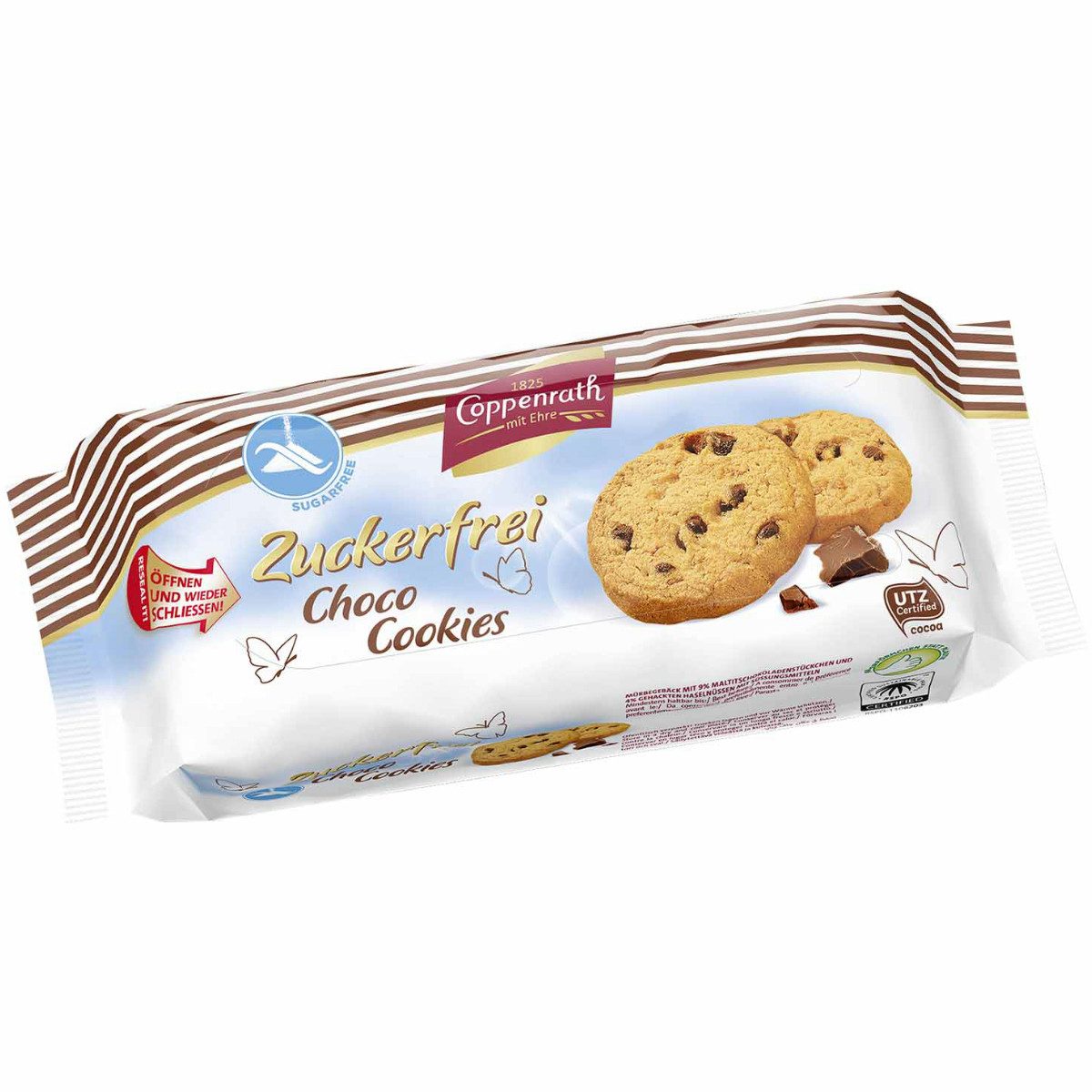 Coppenrath Kekse, Coppenrath Choco Cookies Zartbitter Schokolade zuckerfrei 200g
