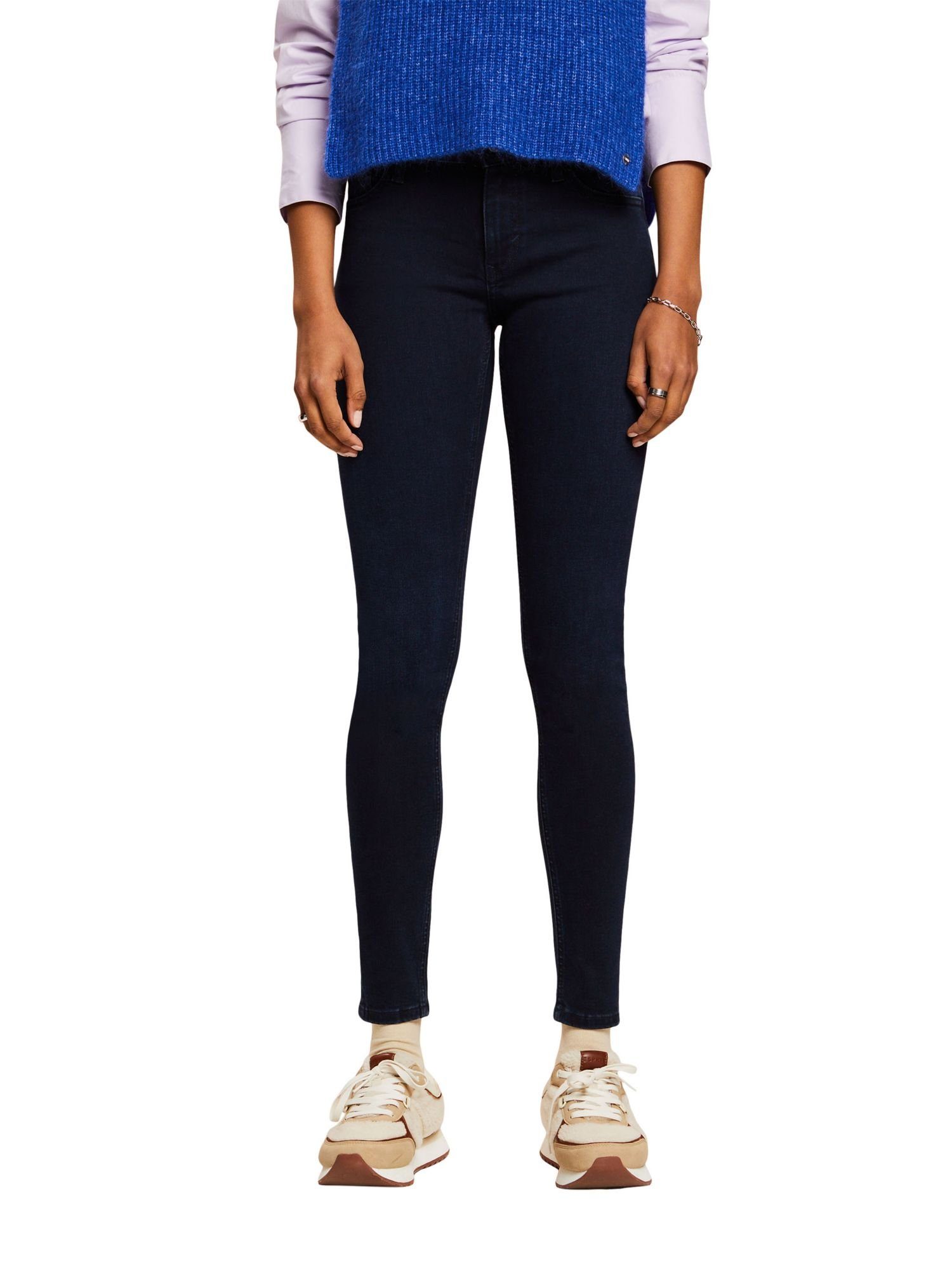 Schmal Skinny-fit-Jeans mittlerer Esprit Bundhöhe geschnittene mit Jeans