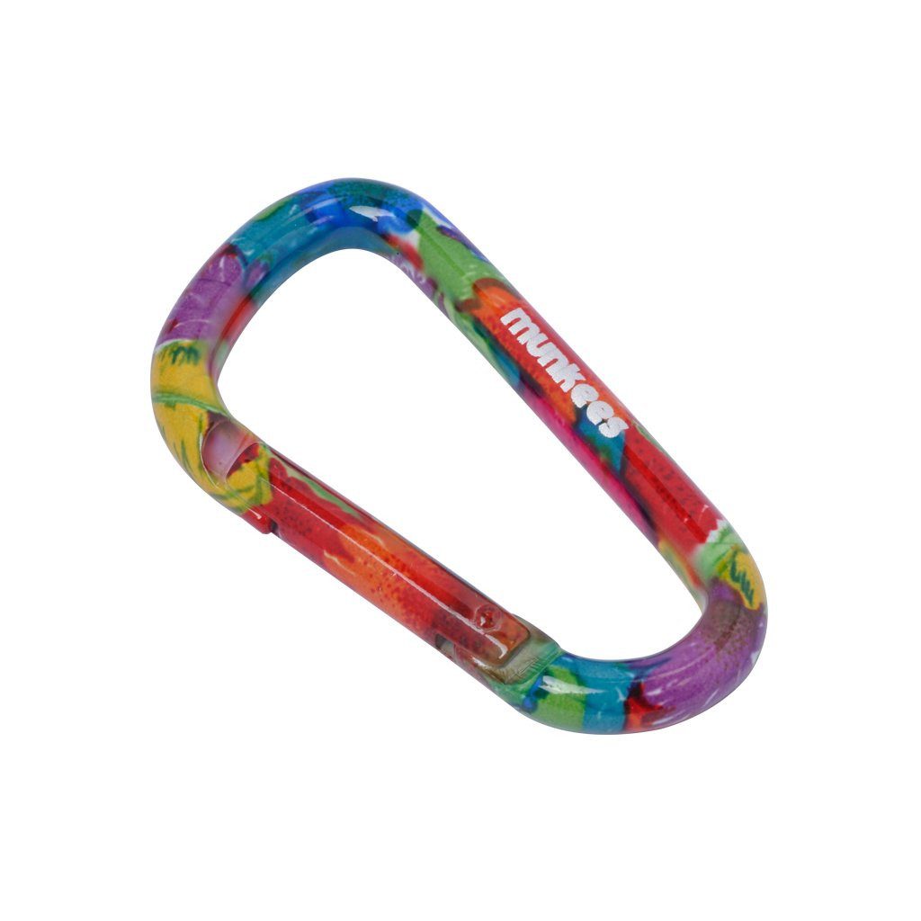 Munkees Karabiner Flower Clip aus Aluminium 2er Set, (Set, 2 St), Leichtes 2er Set im Flower-Design für Alltag und Outdoor