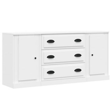 vidaXL Anrichte Sideboards 3 Stk Weiß Holzwerkstoff Kommode