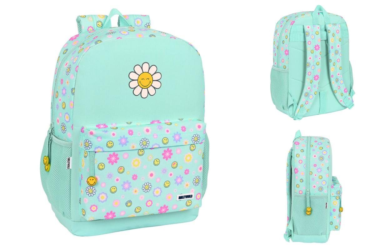 Smiley Rucksack Smiley Kinder Rucksack Summer fun türkis 32 x 43 x 14 cm