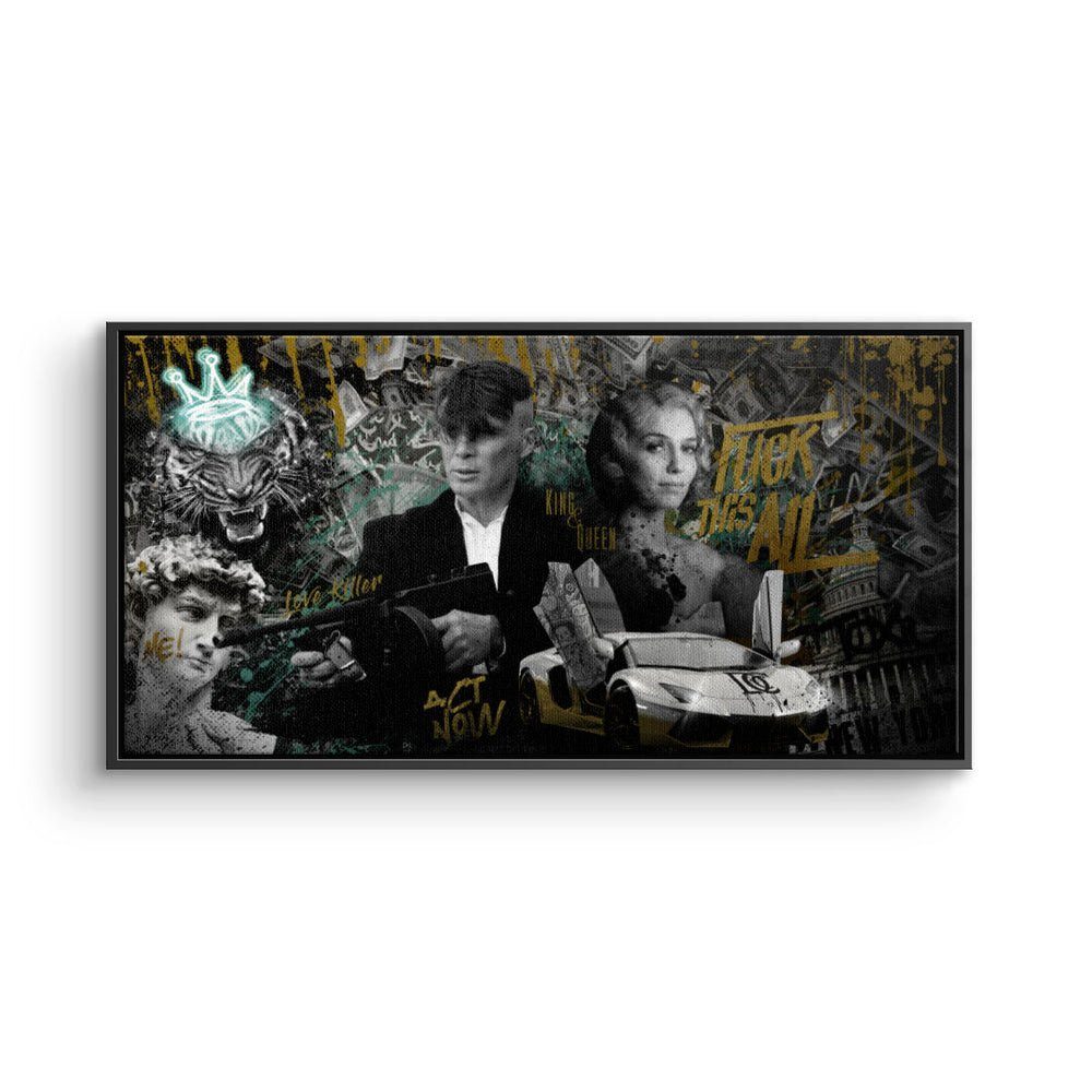 DOTCOMCANVAS® Leinwandbild, Premium Wandbild - Peaky günstig online kaufen
