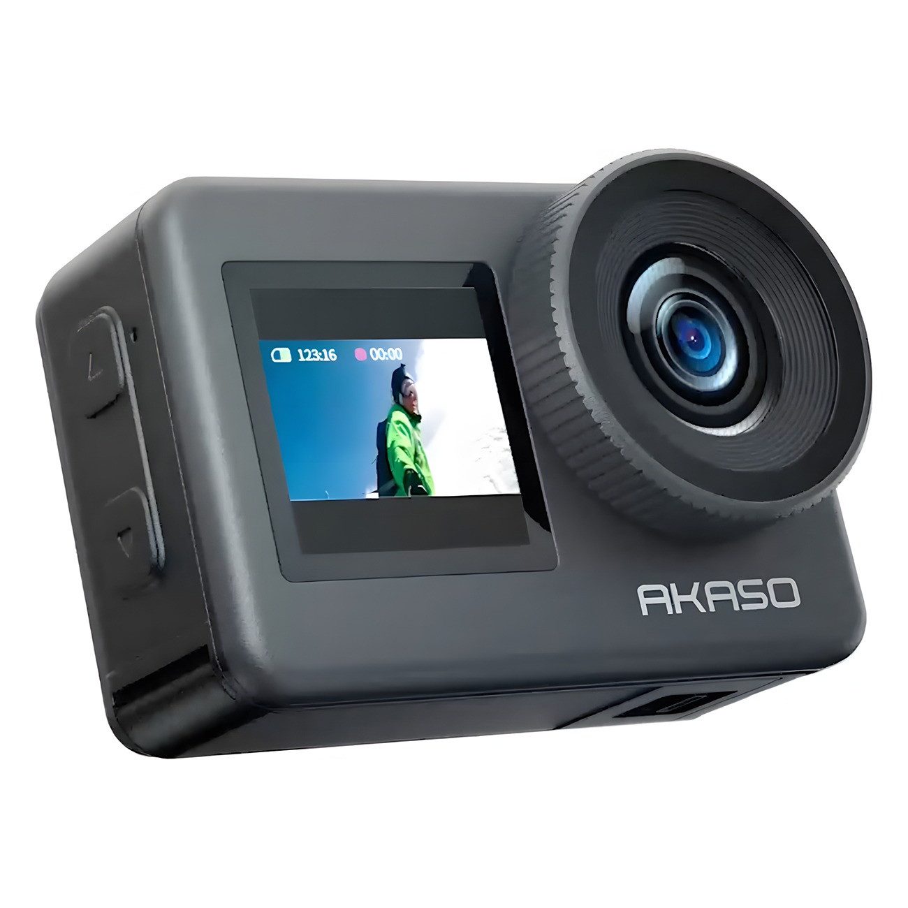 Akaso Brave 7 Sport Action Cam (Wifi, 4K 60 FPS, 12 MP, Sprachsteuerung, Bildstabilisator: ETS4.0)