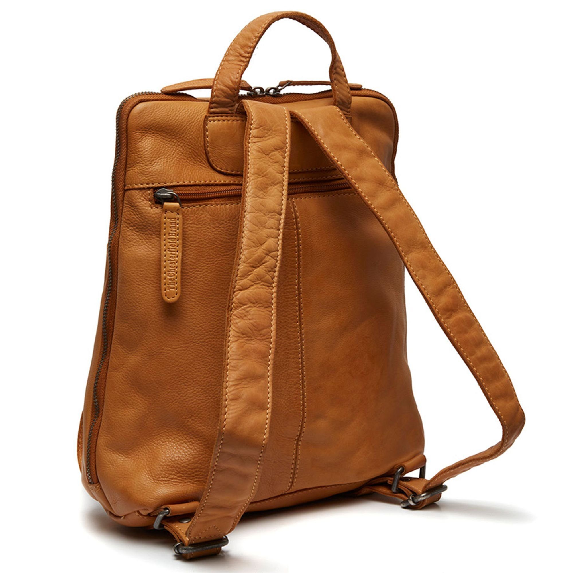 Bern, Leder Brand yellow The ocher Chesterfield Rucksack