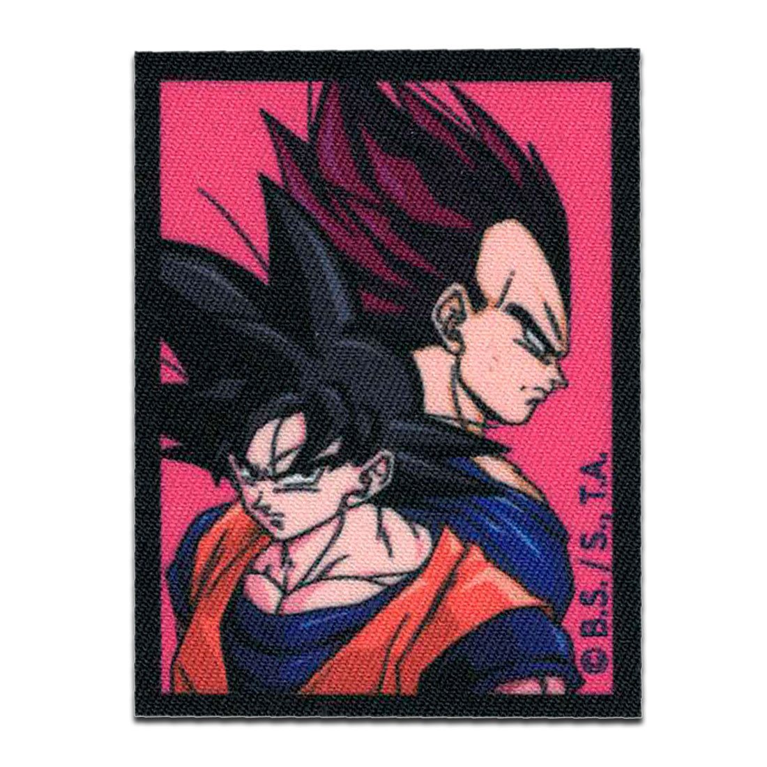 Dragon Ball Aufnäher Bügelbild, Aufbügler, Applikationen, Patches, Flicken, zum aufbügeln, Polyester, Dragon Ball Z © Vegeta und Goku - Größe: 6,8 x 5,4 cm