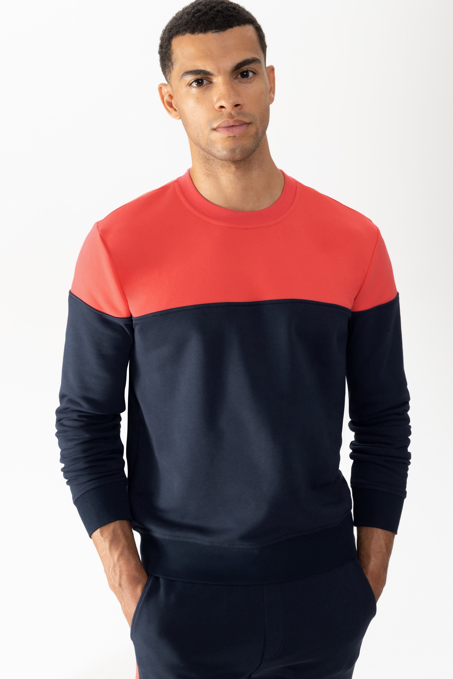 Mey Sweatshirt Mey male Sweatshirt Serie Lido Zweifarbig (1-tlg)