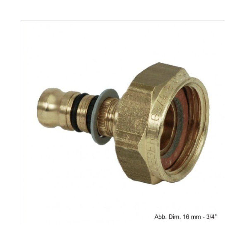 GEBERIT Wasserrohr Geberit Mepla Übergang mit Überwurfmutter (Rotguss) 20 mm - 1/2"