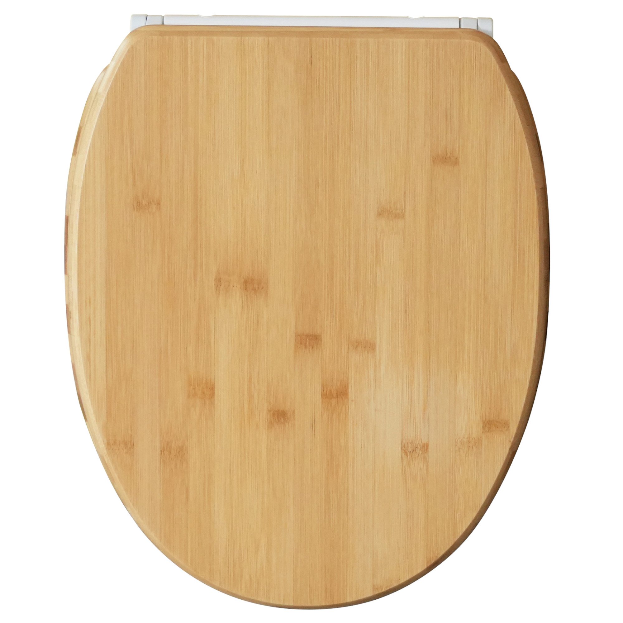 Sanilo WC-Sitz Bambus mit Absenkautomatik & Quick Release, Premium Toilettendeckel, abnehmbar, leichte Montage von oben